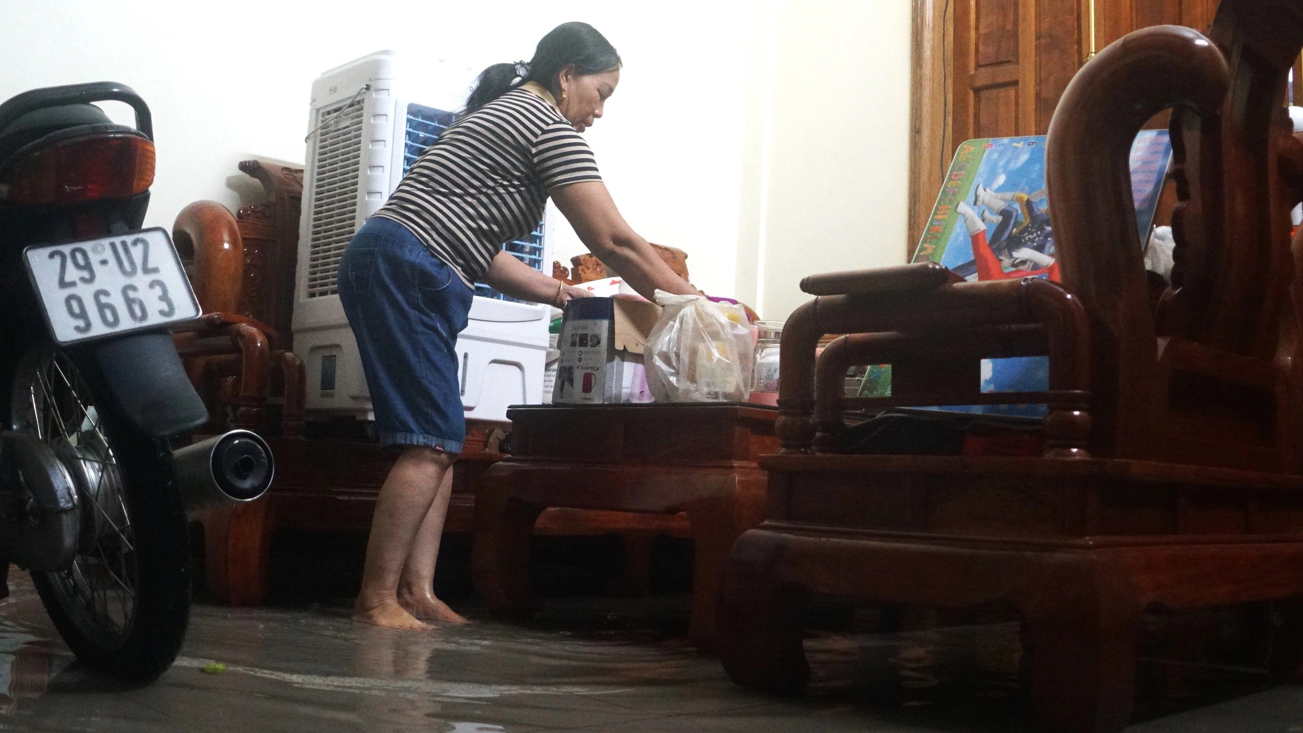 Bão số 3 gây mưa lớn, nhiều nơi ở Thanh Hóa ngập sâu- Ảnh 3. Bão số 3 gây mưa lớn, nhiều nơi ở Thanh Hóa ngập sâu- Ảnh 3.