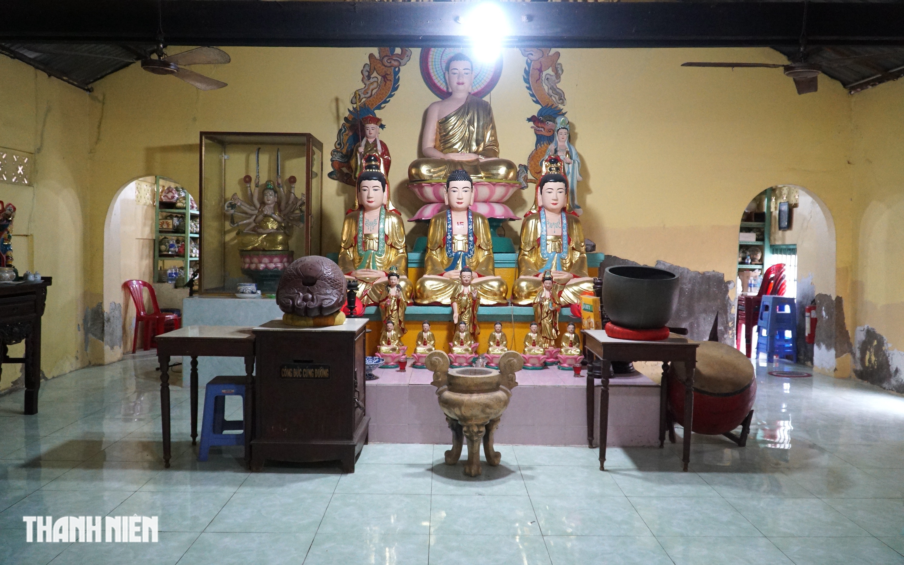 Chùa cổ hơn 120 năm ở TP.HCM, có 2 hầm bí mật nằm dưới tượng Phật  - Ảnh 2.