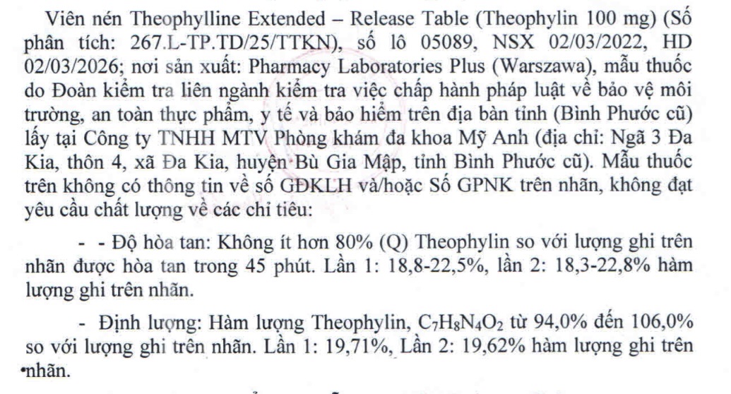 Thu hồi toàn quốc thuốc giả Theophylline 100mg điều trị hen  - Ảnh 1.