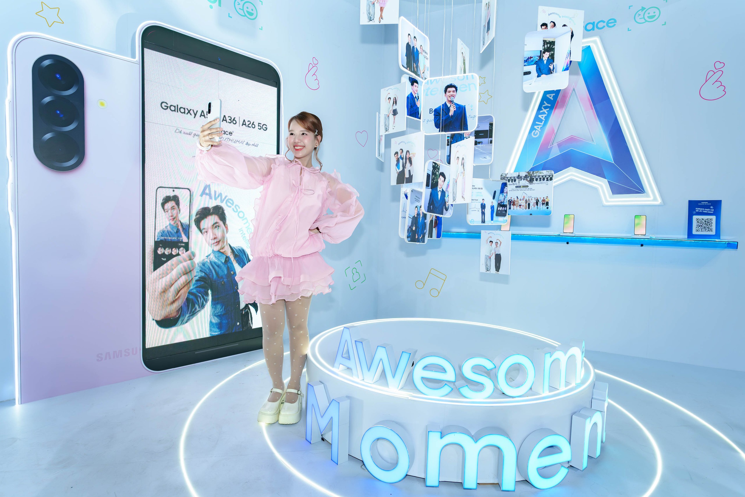 Galaxy A56 5G màu Hồng trẻ trung, tuyên ngôn thời thượng mới của giới trẻ- Ảnh 4. Galaxy A56 5G màu Hồng trẻ trung, tuyên ngôn thời thượng mới của giới trẻ- Ảnh 4.