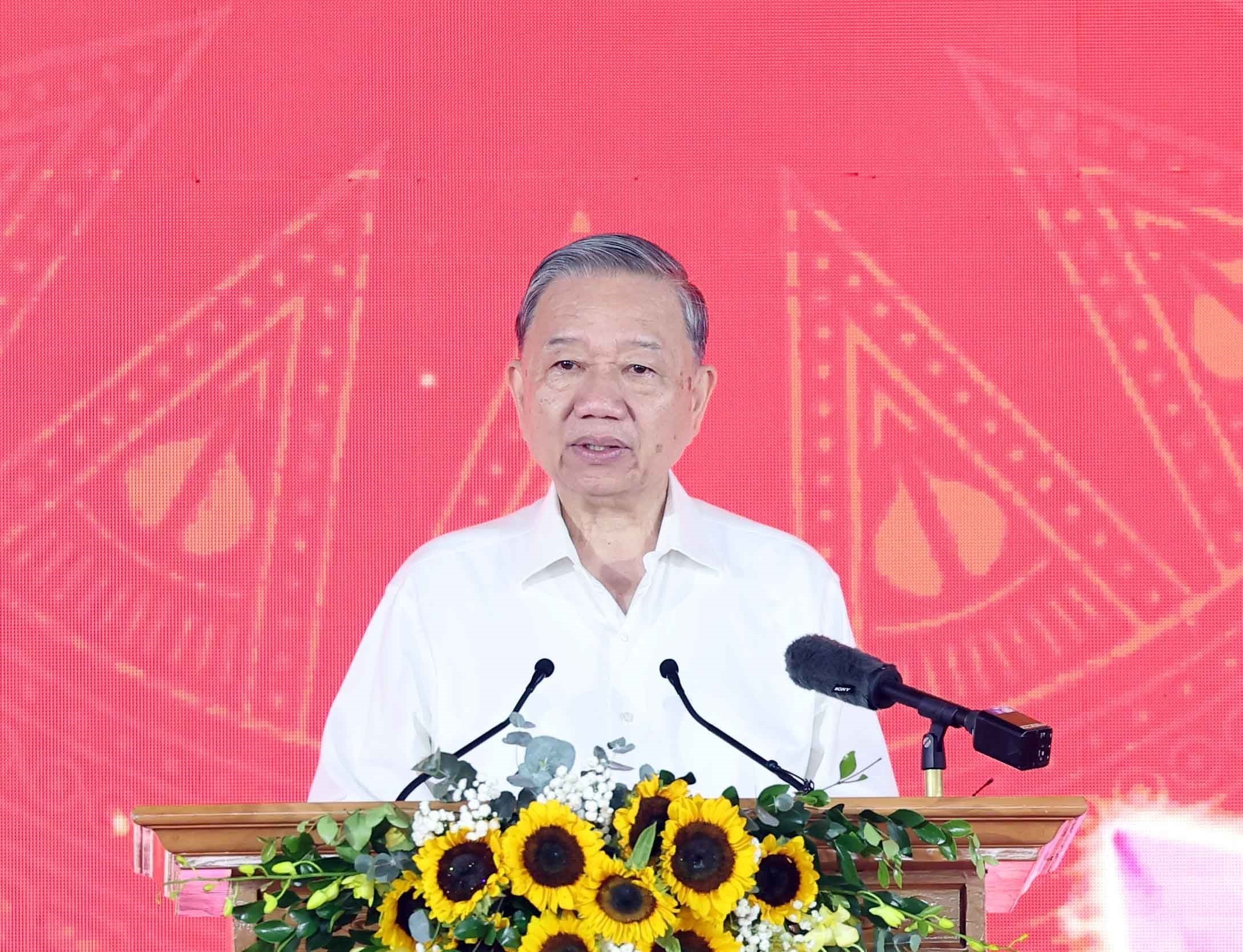Tổng Bí thư dự lễ khởi công trường nội trú xã biên giới Điện Biên- Ảnh 2.