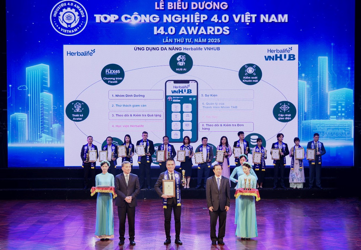 Herbalife Việt Nam đạt giải thưởng ‘Top Công Nghiệp 4.0’ với Ứng dụng Herbalife VNHUB - Ảnh 3.