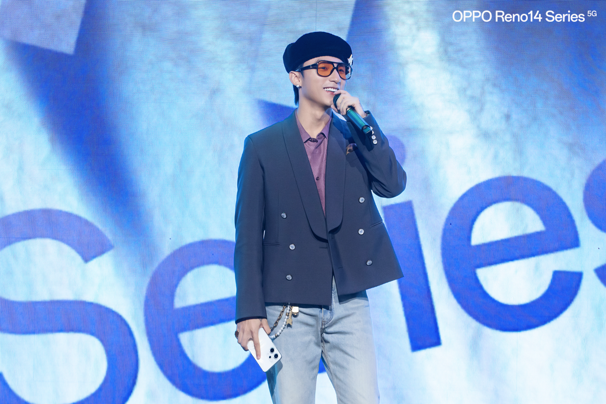 OPPO Reno14 Series 'ເປີດຕົວ' ທີ່ດີເລີດກັບ Son Tung M-TP: 'ຂ້ອຍຕົກຫລຸມຮັກ' ກັບມັນທັງຫມົດ! - ຮູບ 4. OPPO Reno14 Series 'debut' rực rỡ cùng Sơn Tùng M-TP: 'Hôm mê' mình cứ vậy thôi!- Ảnh 4.