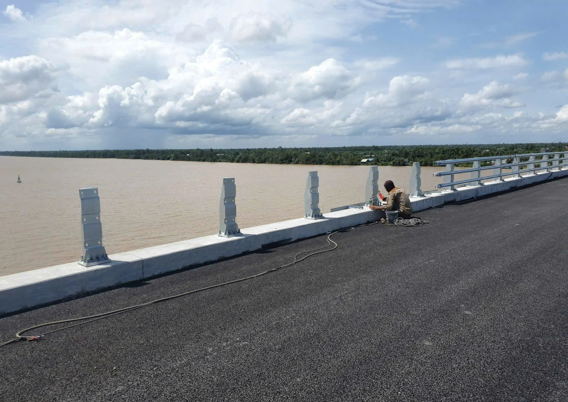 Cận cảnh cầu Đại Ngãi 2 nối Cần Thơ-Vĩnh Long, dự kiến thông xe dịp lễ 2.9- Ảnh 4. Cận cảnh cầu Đại Ngãi 2 nối Cần Thơ-Vĩnh Long, dự kiến thông xe dịp lễ 2.9- Ảnh 4.
