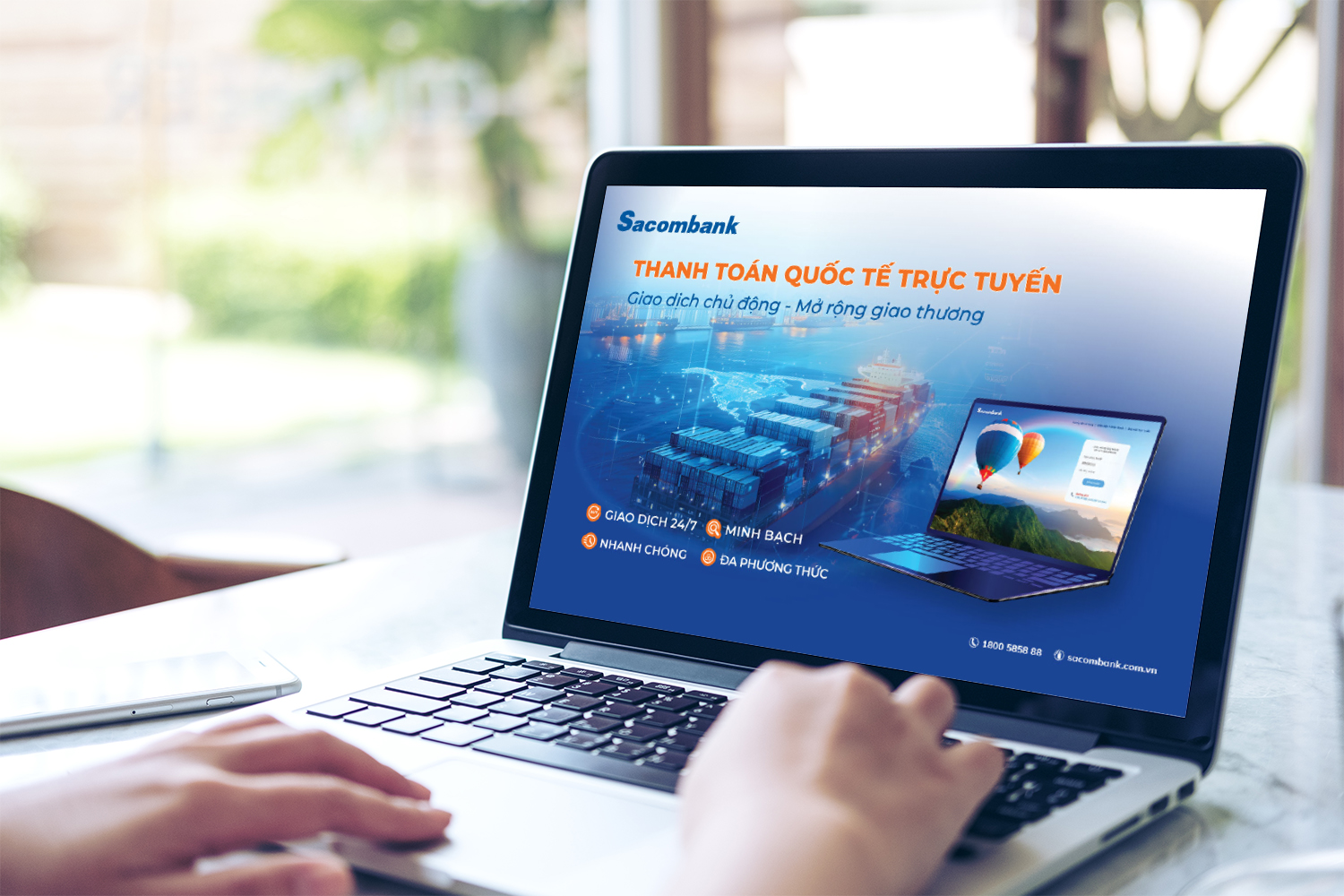 Sacombank tối ưu thanh toán quốc tế trực tuyến: Nhanh chóng - minh bạch - chính xác - Ảnh 1.