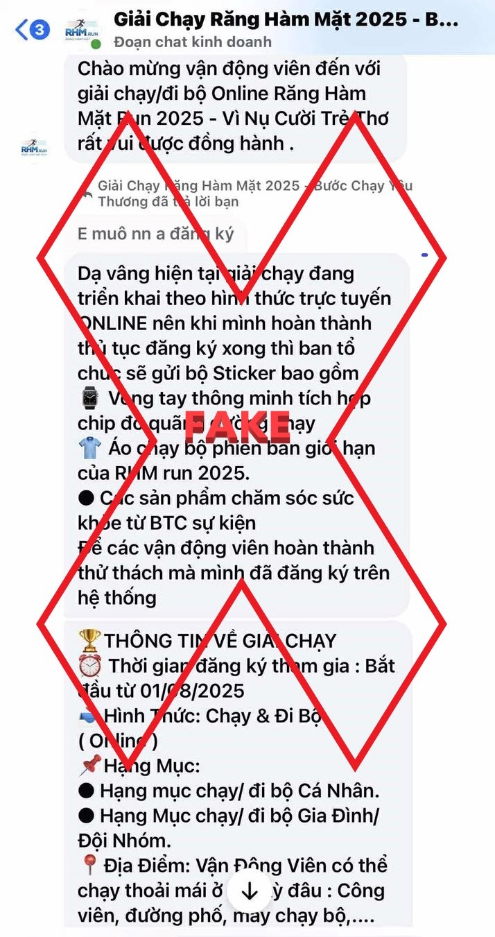Giả mạo giải chạy “Răng hàm mặt Run” của Bệnh viện Răng hàm mặt Trung ương TP.HCM- Ảnh 3.