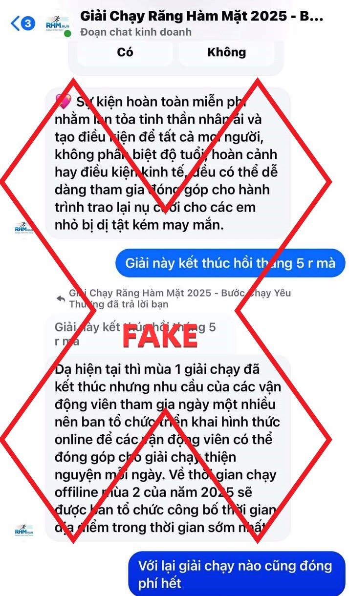 Giả mạo giải chạy “Răng hàm mặt Run” của Bệnh viện Răng hàm mặt Trung ương TP.HCM- Ảnh 4.