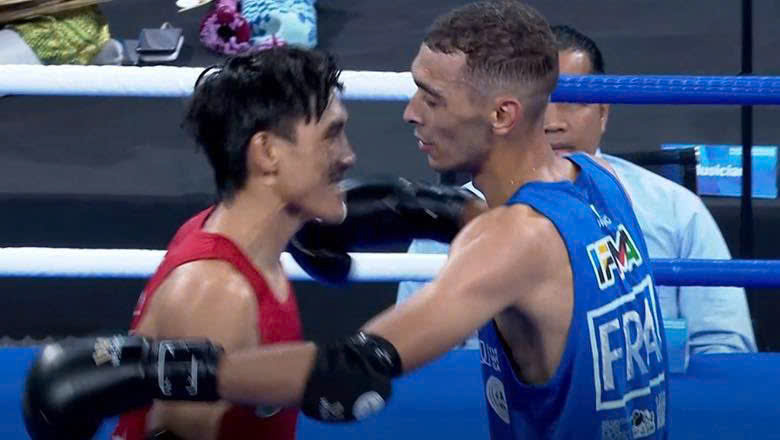 নগুয়েন ট্রান ডুই নাট খুশি কারণ সে বিশ্ব গেমসে তার সেরাটা খেলেছে - ছবি ১। Nguyễn Trần Duy Nhất hạnh phúc vì đã chơi hết mình tại World Games- Ảnh 1.