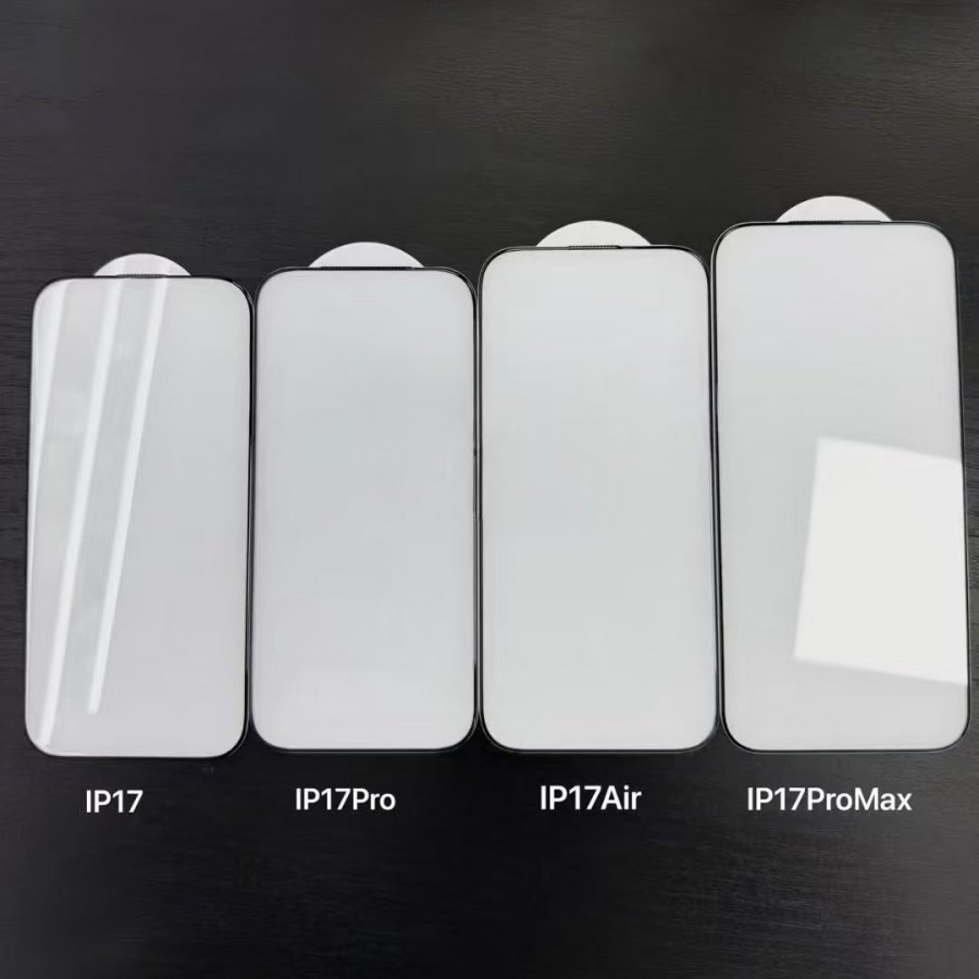 Kính cường lực phơi bày kích thước màn hình của cả 4 mẫu iPhone 17 - Ảnh 1.