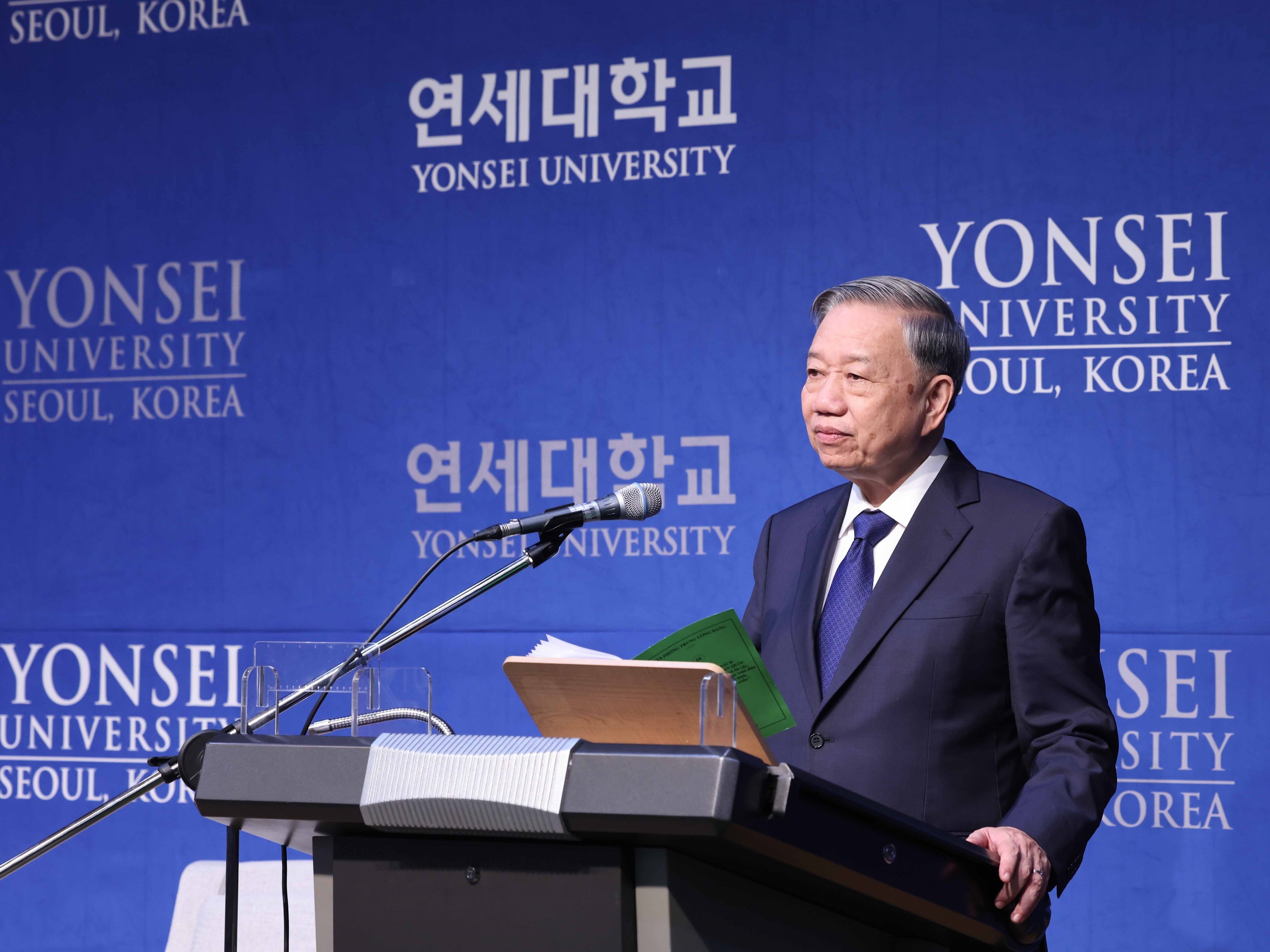 Tổng Bí thư Tô Lâm nhận bằng Tiến sĩ danh dự của Đại học Yonsei- Ảnh 2.