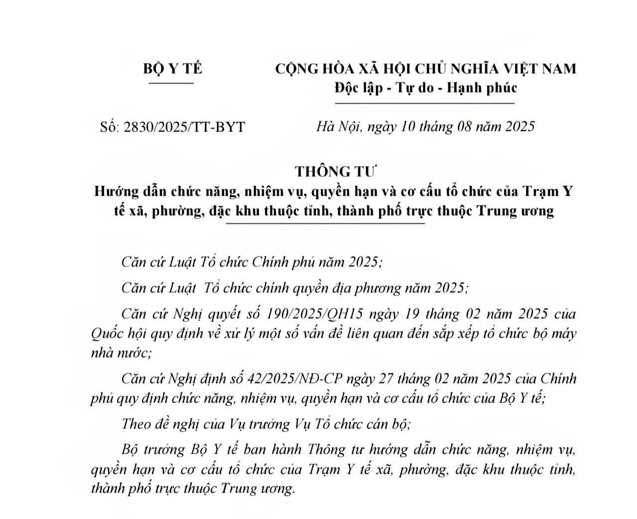 Cảnh báo xuất hiện thông tư giả mạo Bộ Y tế- Ảnh 2.