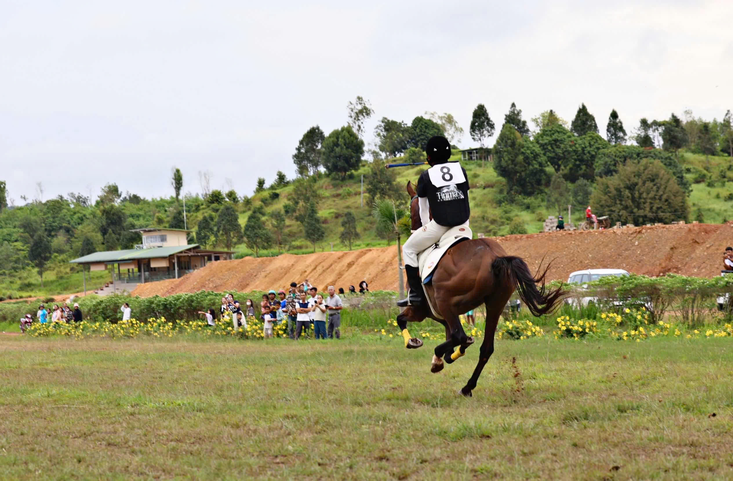 Lam Dong houdt zijn eerste cross-terrain paardenracewedstrijd - Foto 4. Lâm Đồng lần đầu diễn ra giải đua ngựa phong trào vượt địa hình- Ảnh 4.