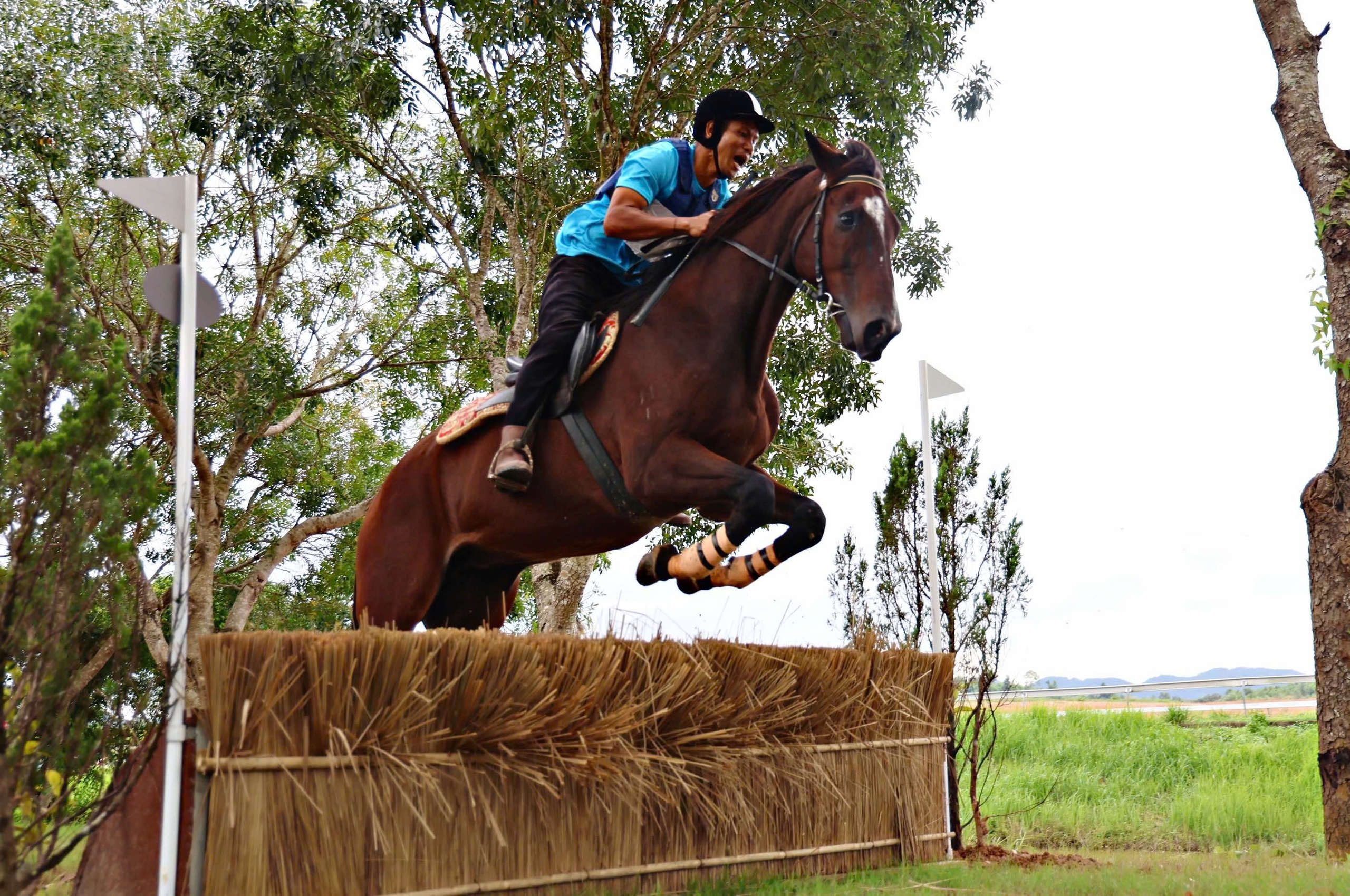 Lam Dong organiseert zijn eerste cross-terrain paardenracewedstrijd - Foto 1. Lâm Đồng lần đầu diễn ra giải đua ngựa phong trào vượt địa hình- Ảnh 1.