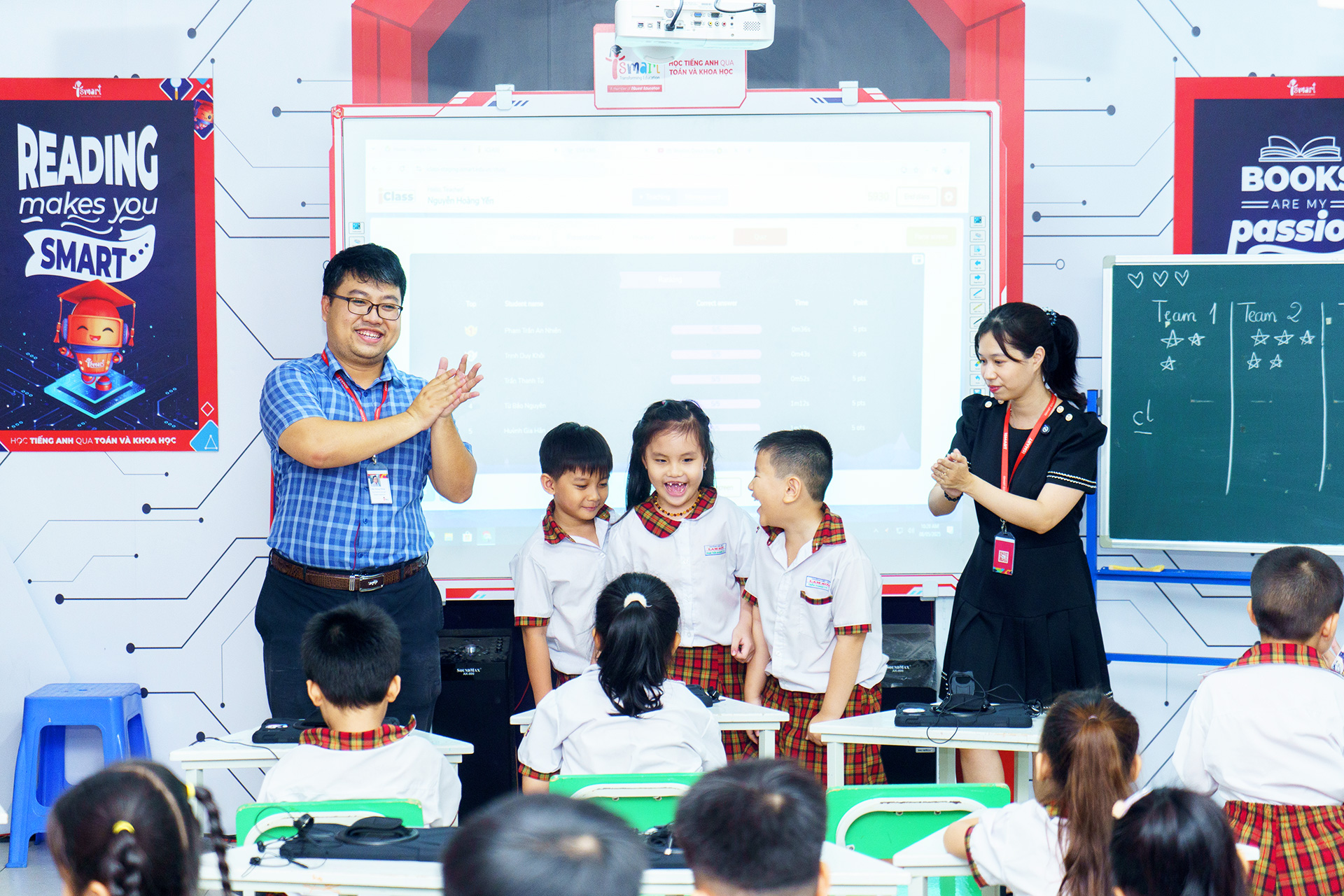 テクノロジーから AI まで、iSMART Education は教室を新しい英語学習体験に変えます - 写真 1。 Từ công nghệ đến AI iSMART Education biến lớp học thành trải nghiệm học tiếng Anh mới mẻ - Ảnh 1.