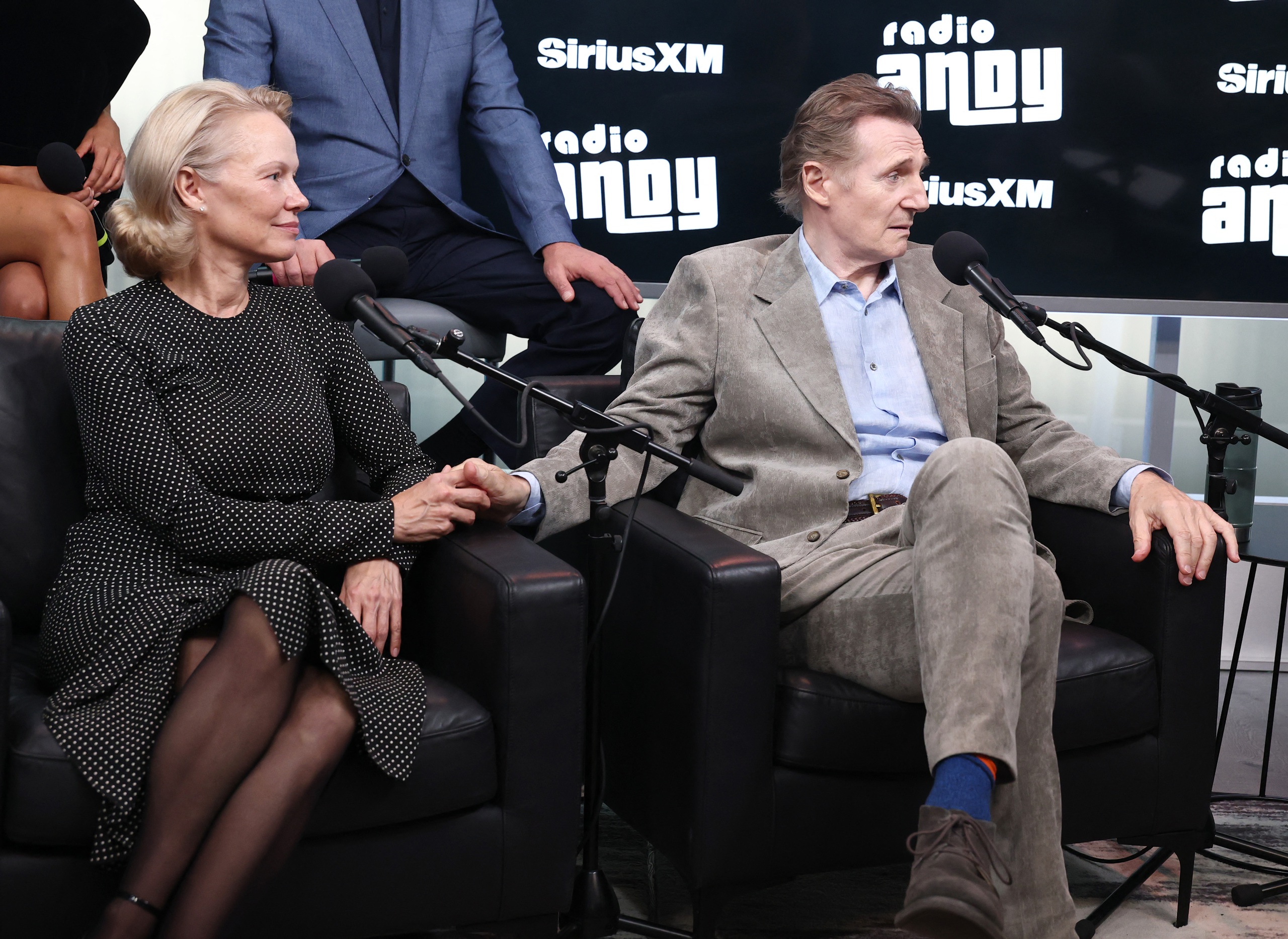 'Bom sex' Pamela Anderson và mối tình mới chớm với 'quái kiệt' Liam Neeson - Ảnh 3.
