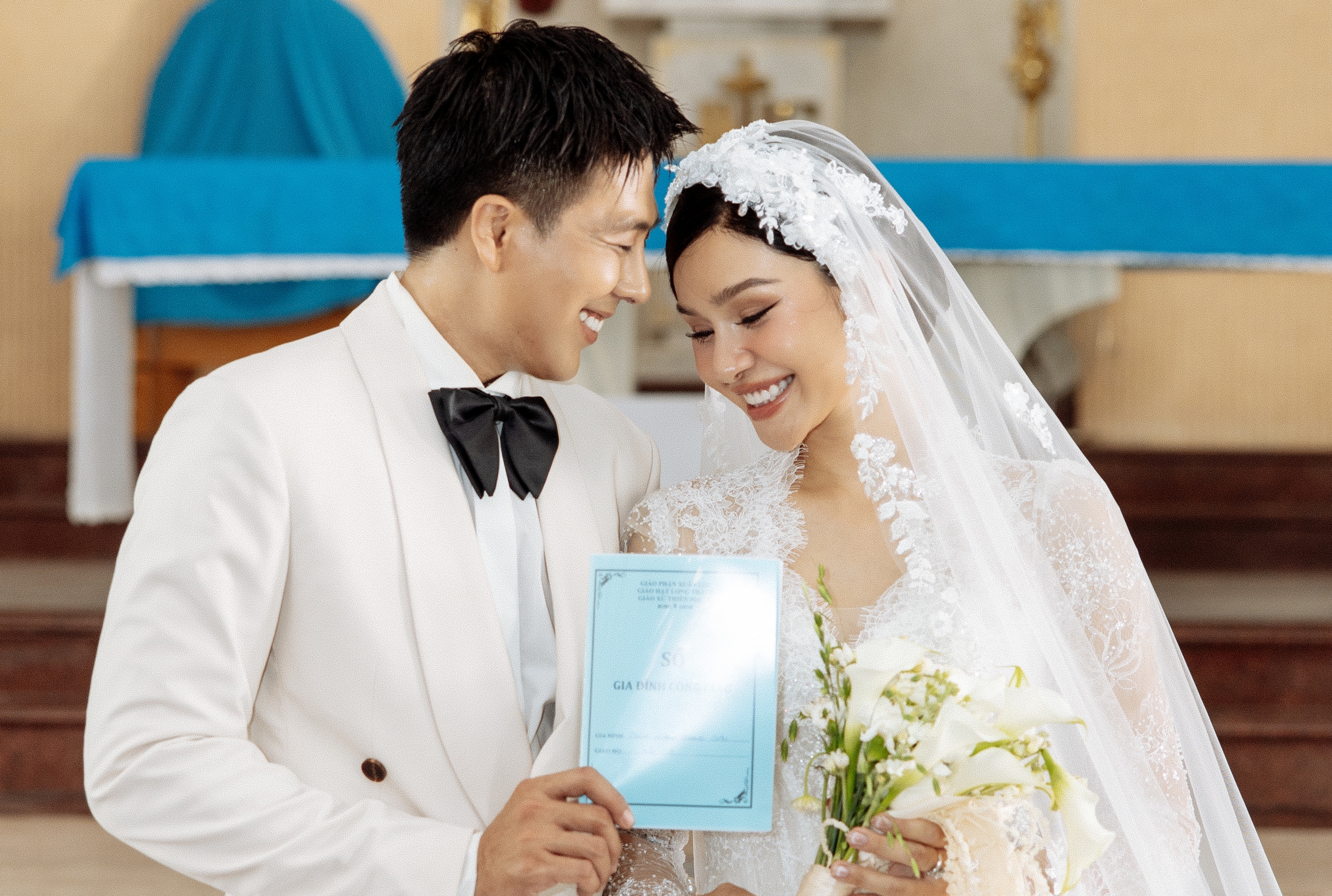 Người mẫu Lê Thu Trang kết hôn cùng diễn viên 'Chị Mười Ba' - Ảnh 1.
