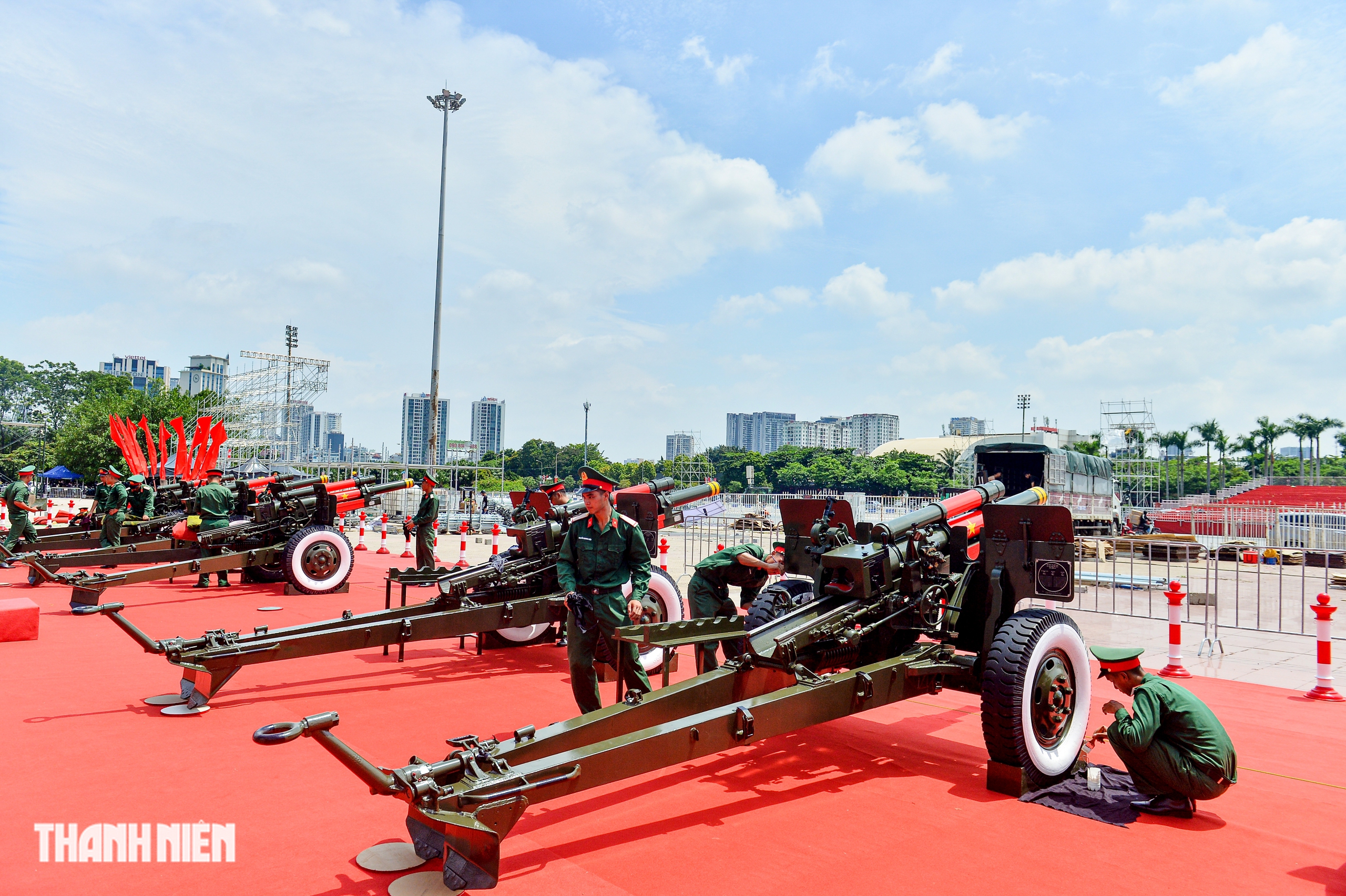 Hình ảnh trận địa 15 khẩu pháo lễ sẵn sàng khai hỏa chuẩn bị Quốc khánh 2.9- Ảnh 10.