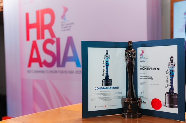 Suntory PepsiCo Việt Nam được trao c&aacute;c hạng mục giải thưởng tại HR Asia Awards 2025 - Ảnh 1.