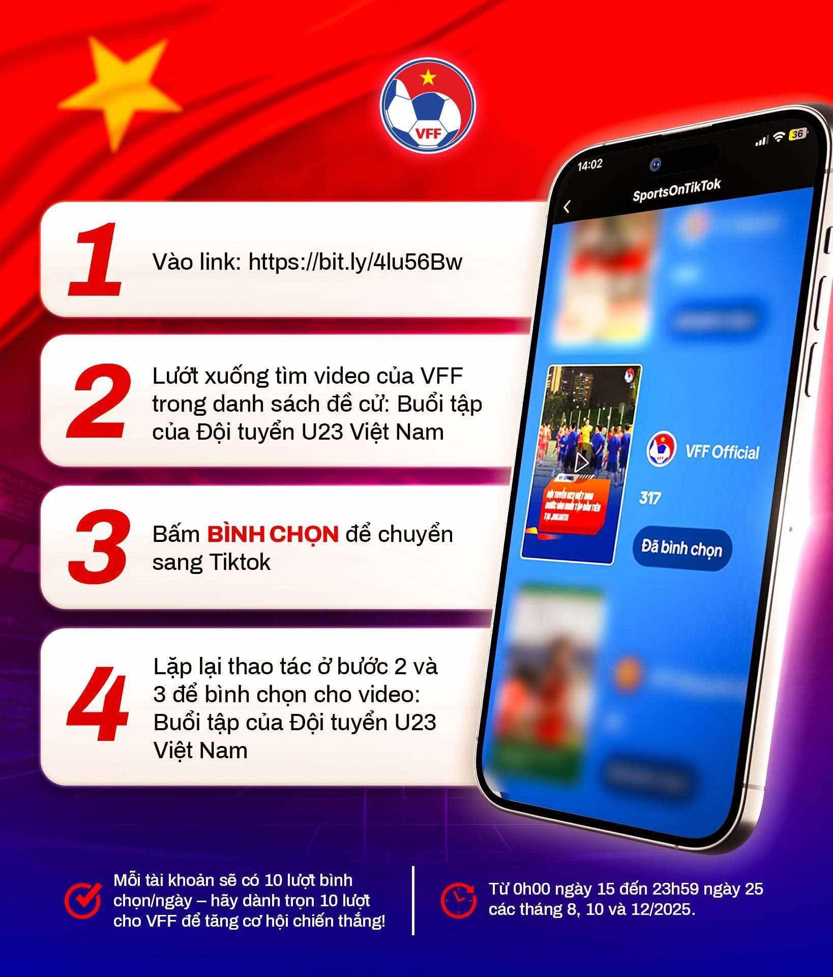 Detik indah Vietnam U.23 dalam video sukan teratas TikTok - Foto 1. Khoảnh khắc đẹp của U.23 Việt Nam lọt tốp video thể thao nổi bật của TikTok- Ảnh 1.