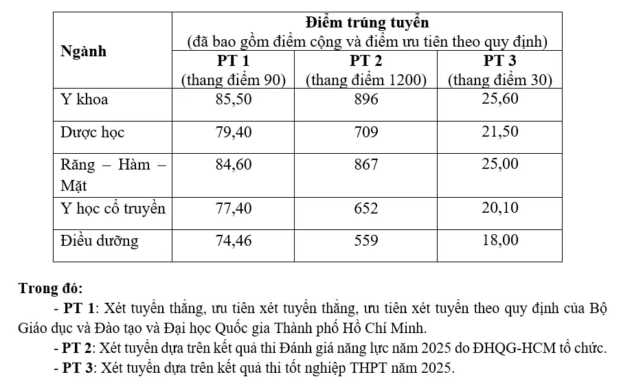 Ngành y khoa có điểm chuẩn cao nhất Trường ĐH Khoa học sức khỏe - Ảnh 2.