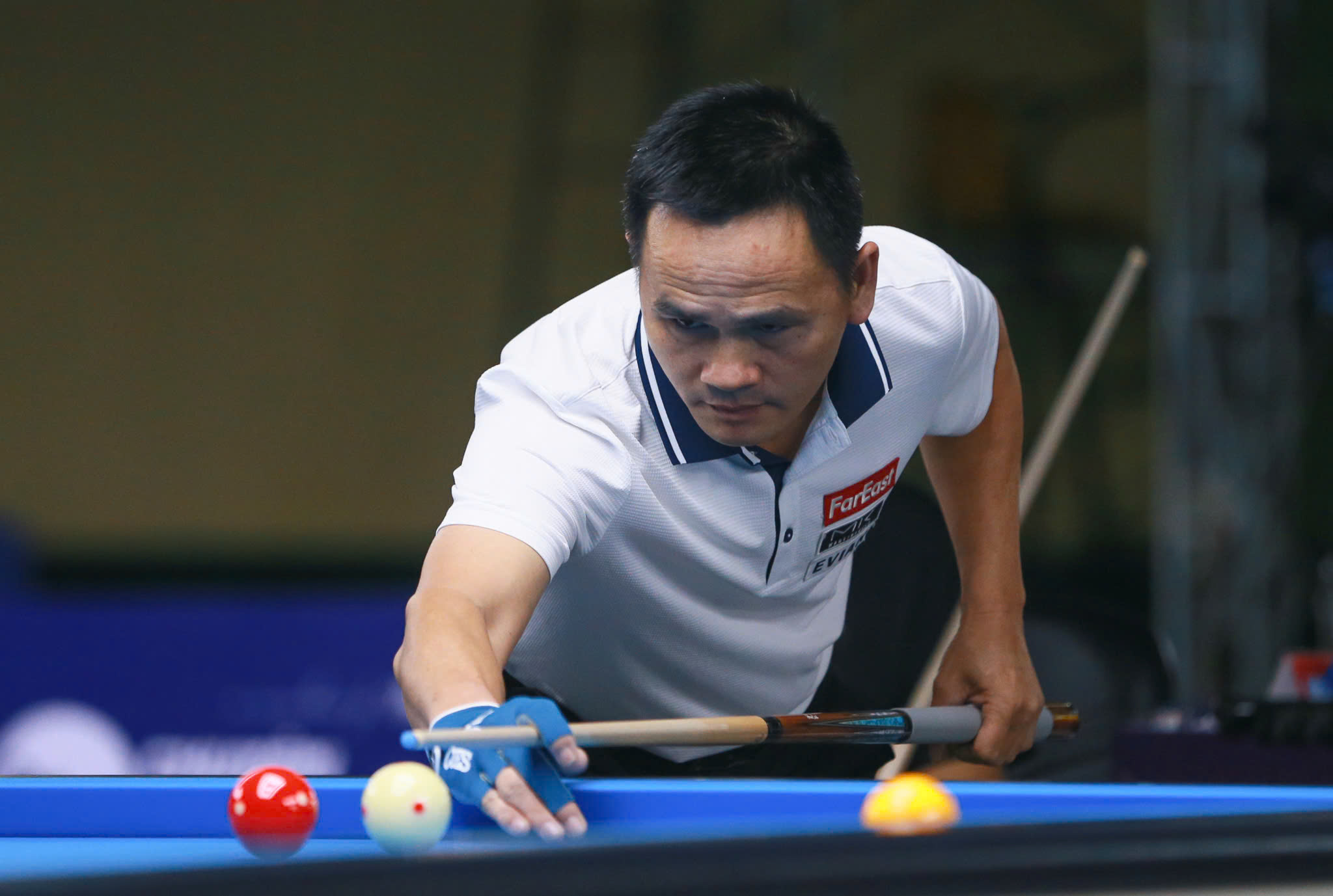 Biljard: Vietnamesisk spelare besegrade spektakulärt den spanska mästaren och PBA-mästaren - Foto 2. Billiards: Cơ thủ Việt Nam thắng ngoạn mục nhà vô địch Tây Ban Nha và PBA- Ảnh 2.