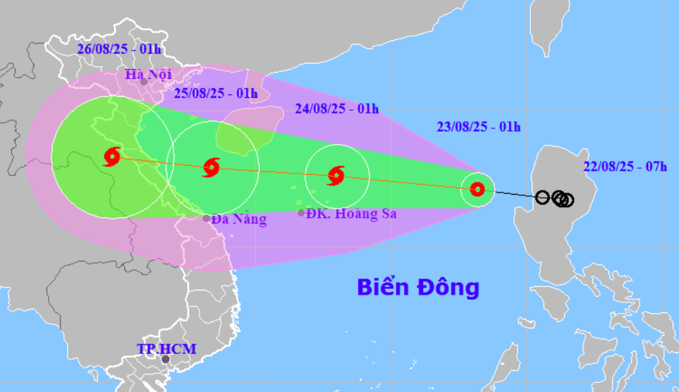Dự báo hôm nay Biển Đông có bão số 5, sóng cao 6 m- Ảnh 1. Dự báo hôm nay Biển Đông có bão số 5, sóng cao 6 m- Ảnh 1.