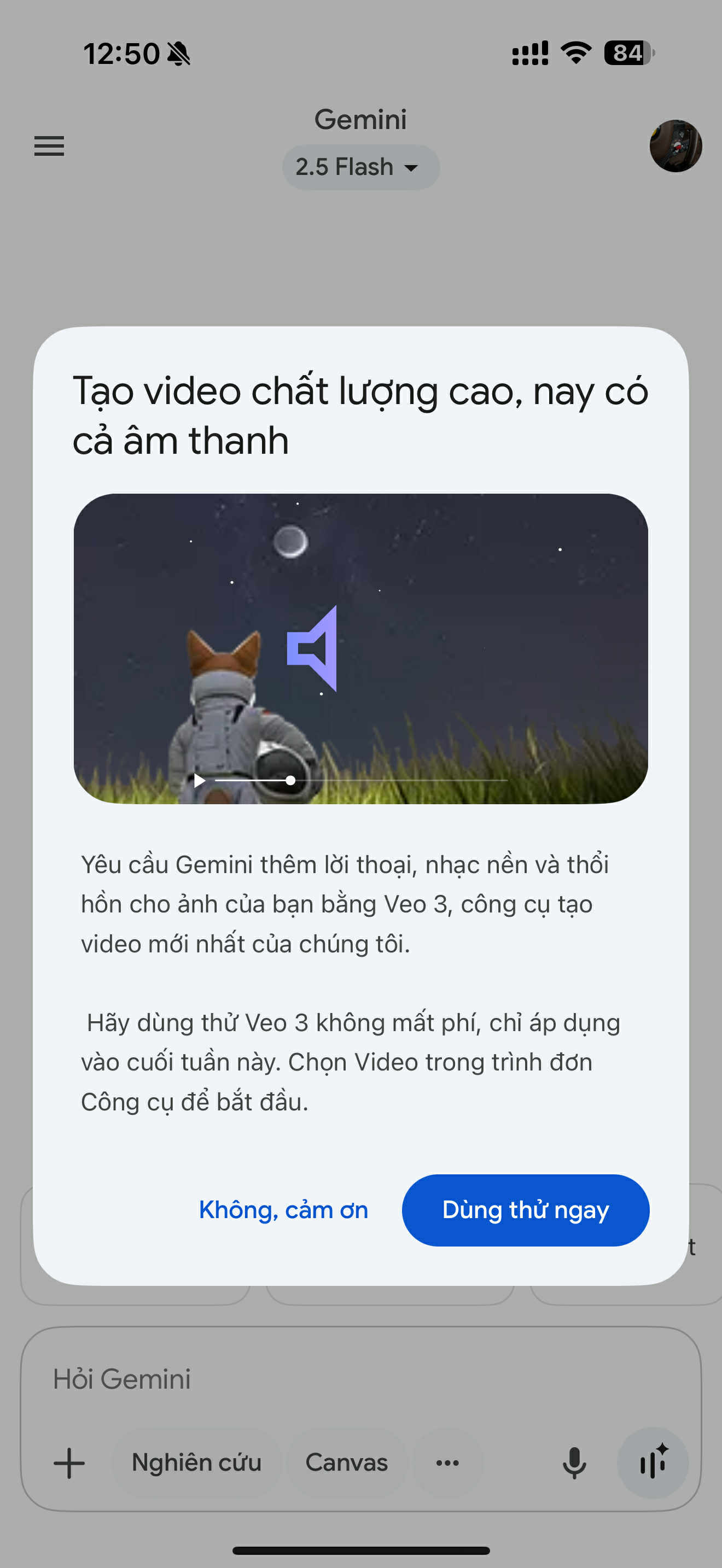 Người dùng Gemini được Google tặng công cụ cao cấp miễn phí - Ảnh 1.