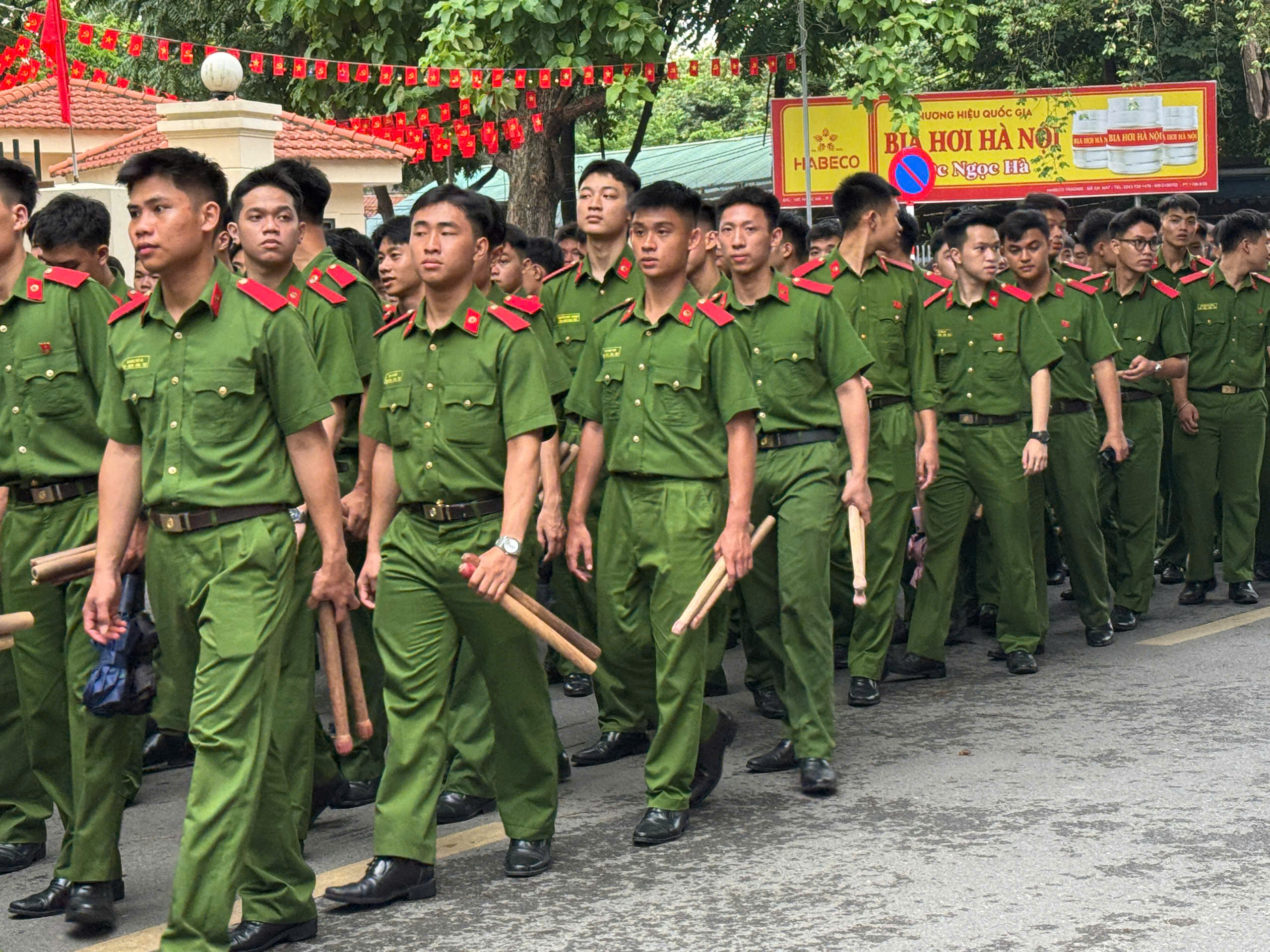 An ninh siết chặt, các lực lượng tiến về Ba Đình sẵn sàng tổng hợp luyện lần 2 - Ảnh 15.