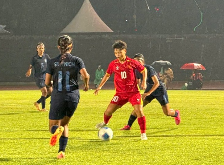 U.16 nữ Việt Nam thua Th&aacute;i Lan, quyết thắng trận tranh HCĐ- Ảnh 2.