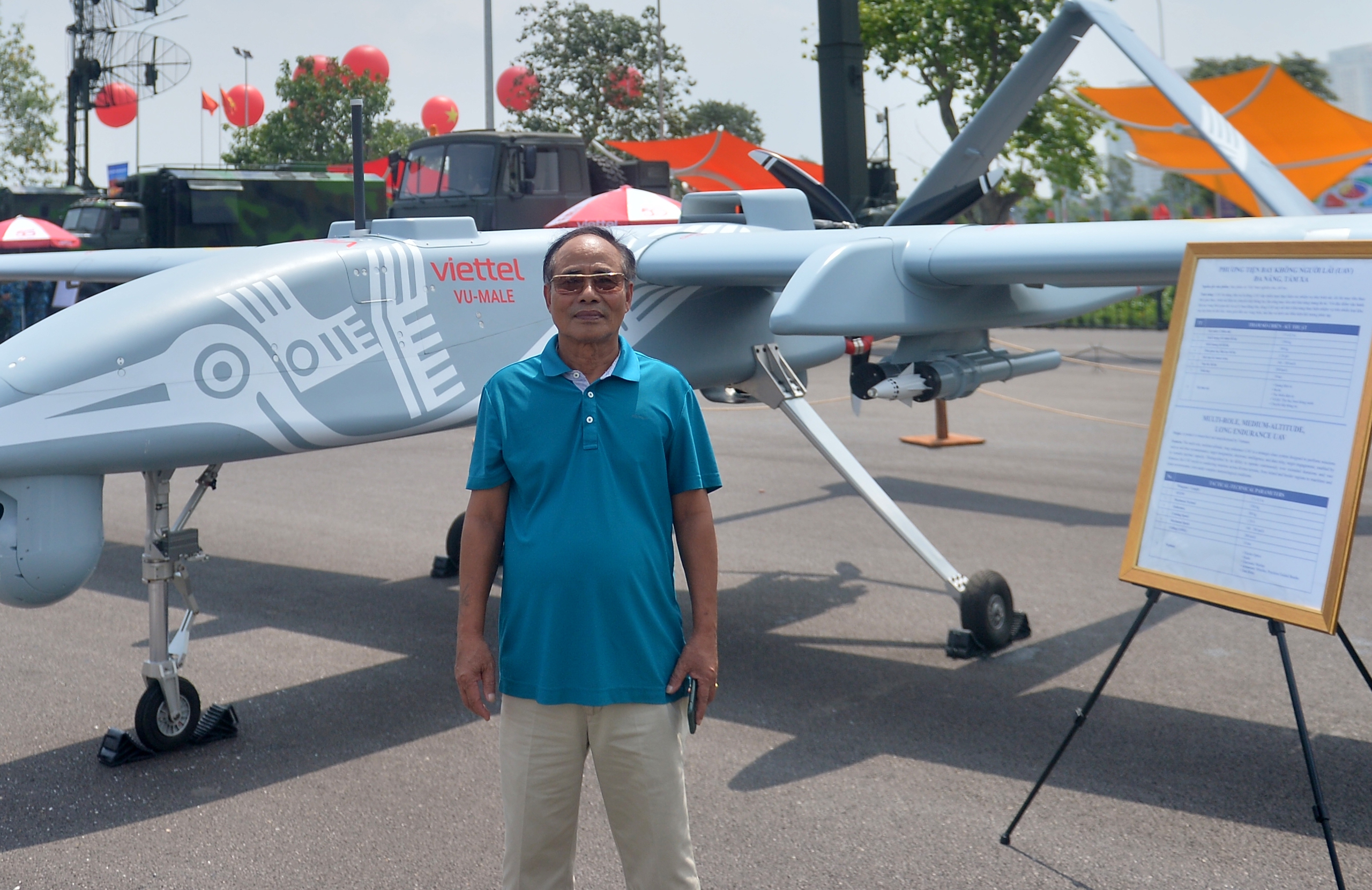 - Ảnh 8. Cận cảnh UAV Việt Nam sản xuất dài 17m, mang được tên lửa, bom thông minh - Ảnh 8.
