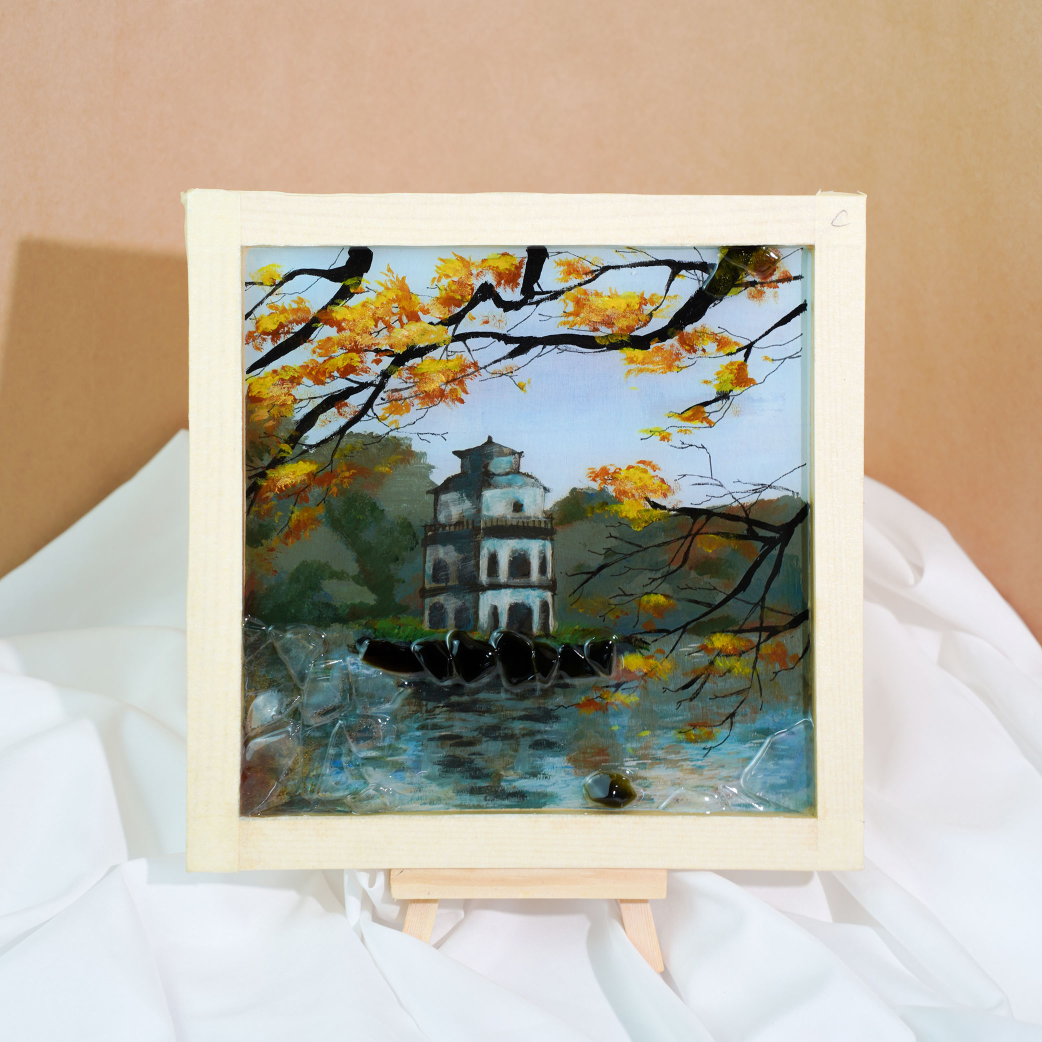 Cùng sống xanh số 122: Biến mảnh vỡ thủy tinh thành tranh độc bản - Ảnh 1.