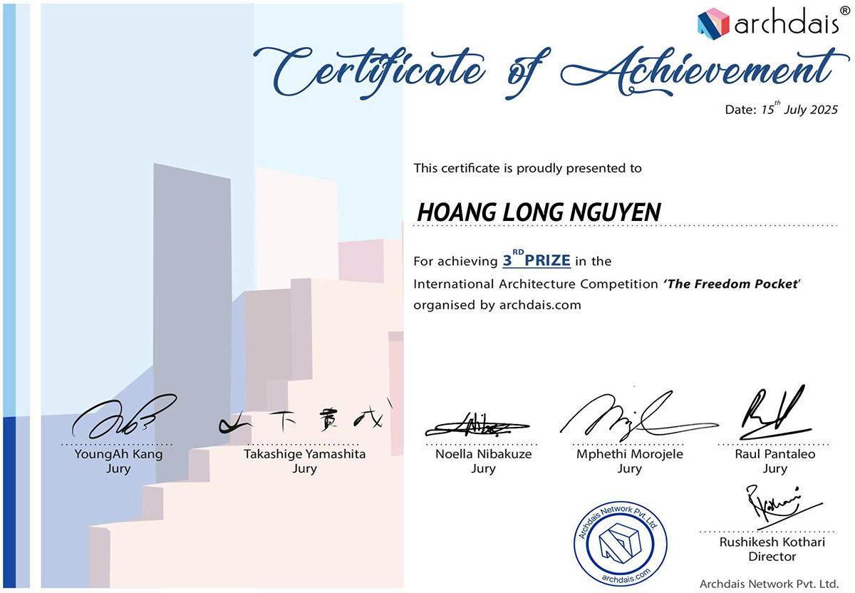 SV Kiến trúc ĐH Duy Tân giành giải Ba Cuộc thi Quốc tế The Freedom Pocket 2025 - Ảnh 2.