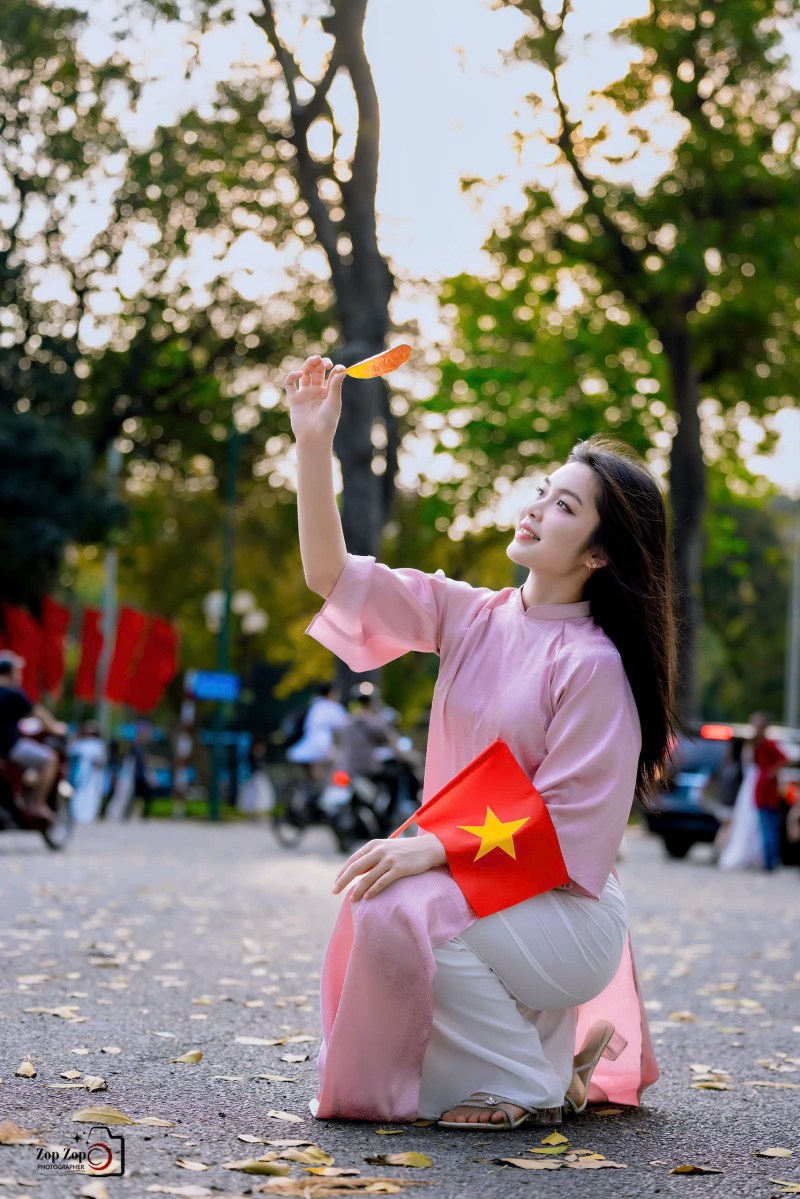 ‘Hot girl’ bóng chuyền Hà Kiều Vy gây thương nhớ với bộ ảnh mừng Quốc khánh - Ảnh 9. ‘Hot girl’ bóng chuyền Hà Kiều Vy gây thương nhớ với bộ ảnh mừng Quốc khánh - Ảnh 9.