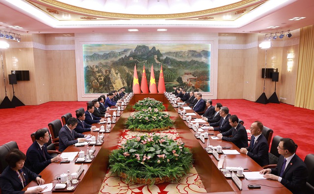 Thủ tướng Phạm Minh Chính hội kiến Tổng Bí thư, Chủ tịch Trung Quốc Tập Cận Bình- Ảnh 2. Thủ tướng Phạm Minh Chính hội kiến Tổng Bí thư, Chủ tịch Trung Quốc Tập Cận Bình- Ảnh 2.