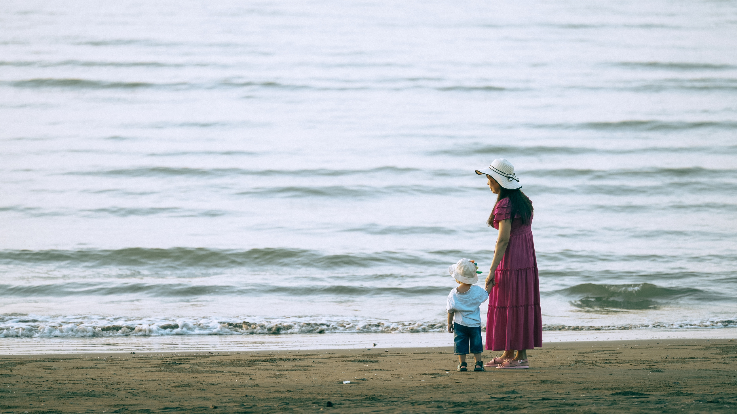 Bình minh đẹp như tranh trên bãi điện gió biển Ba Động - Ảnh 6.