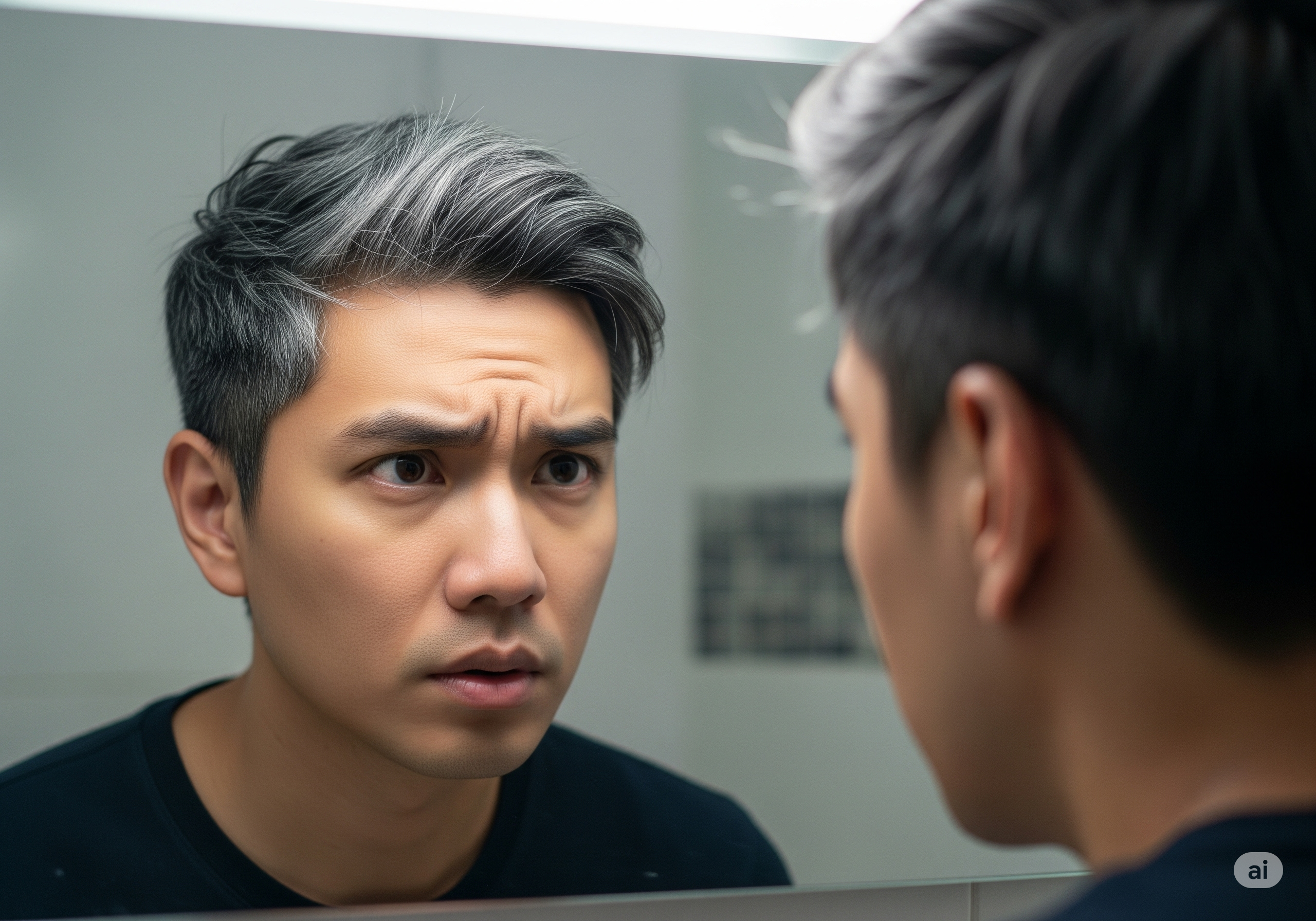 Nguyên nhân nào gây tóc bạc sớm? - Ảnh 1.