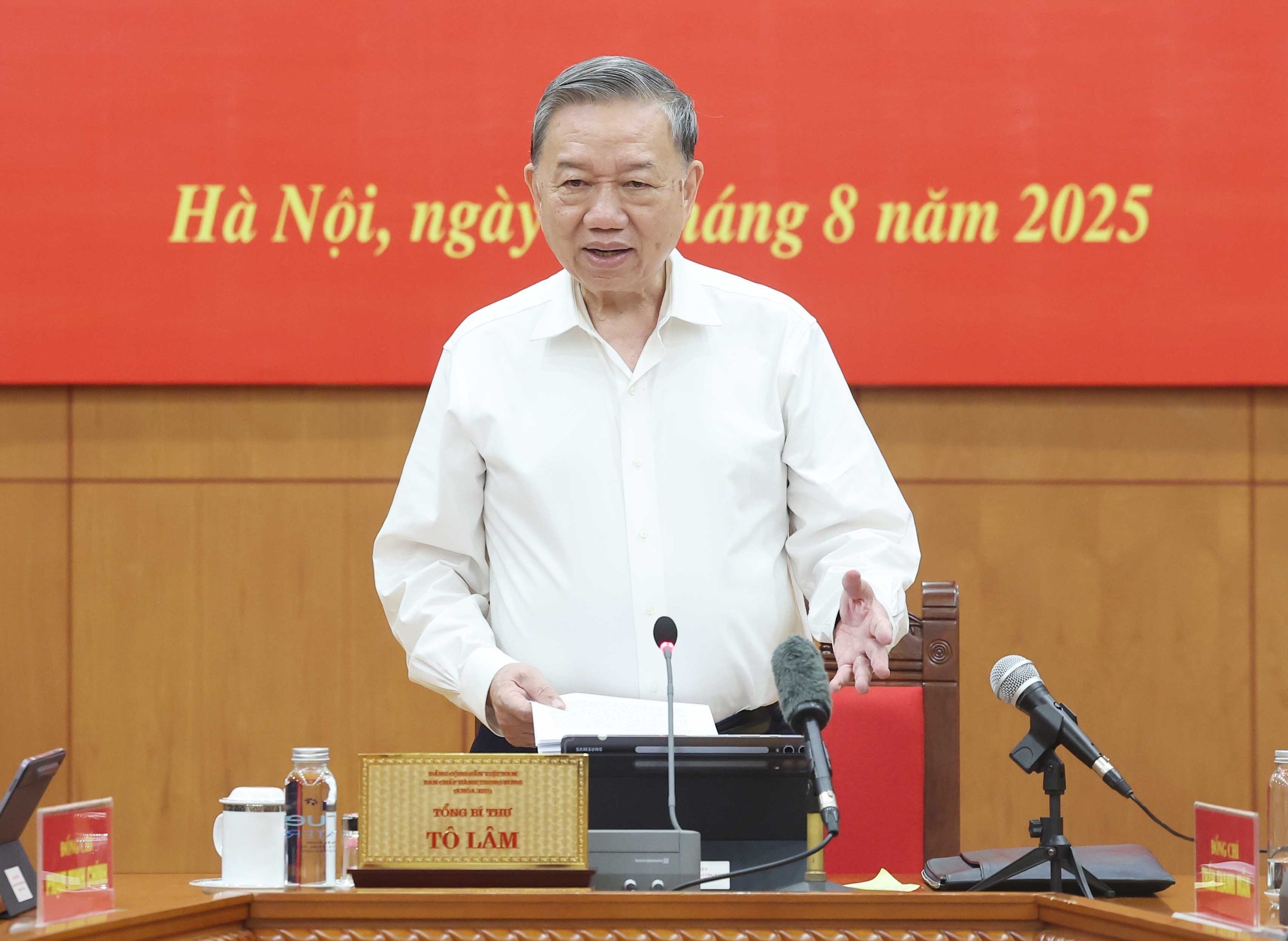 Tổng Bí thư Tô Lâm: Đánh giá toàn diện vướng mắc trong luật Đất đai 2023 - Ảnh 1.