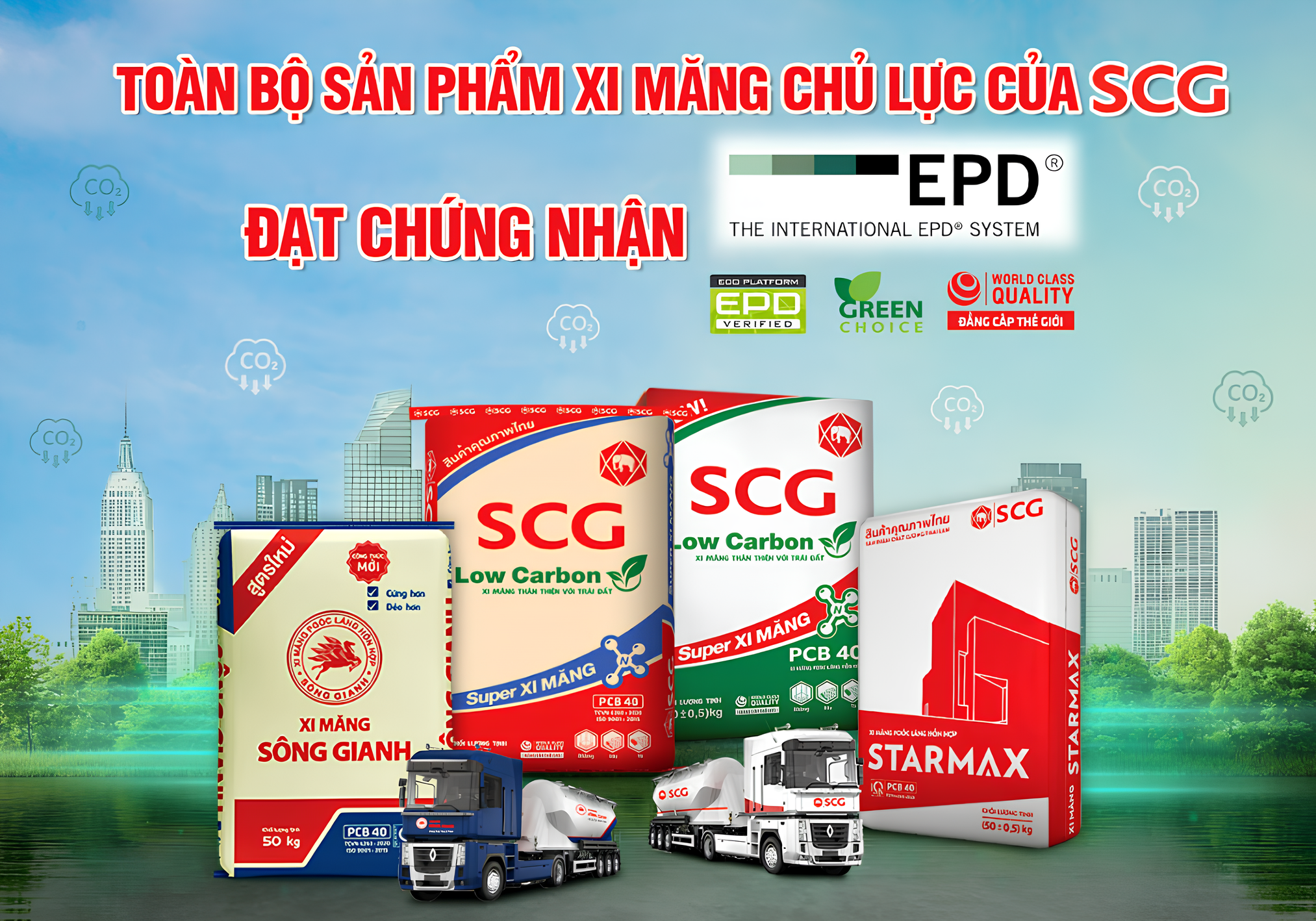 SCG Việt Nam đạt chứng nhận EPD cho toàn bộ xi măng chủ lực- Ảnh 1. SCG Việt Nam đạt chứng nhận EPD cho toàn bộ xi măng chủ lực- Ảnh 1.