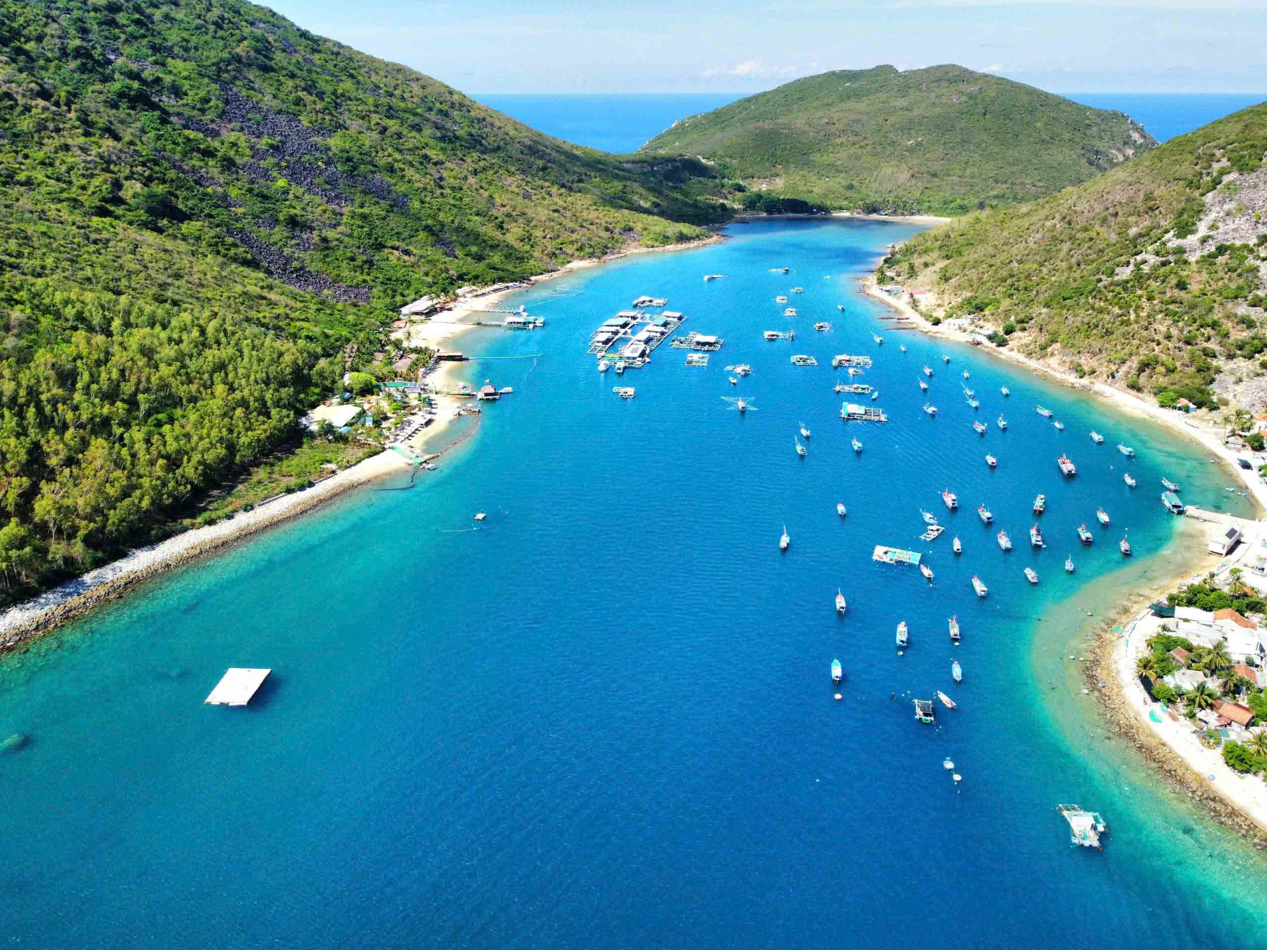 ເຂື່ອນ ບິກ - ພື້ນທີ່ສີຂຽວທີ່ງົດງາມຢູ່ກາງອ່າວ ຍາຈາງ - ພາບ 2. Bích Đầm - miền xanh hoang sơ giữa vịnh Nha Trang- Ảnh 2.