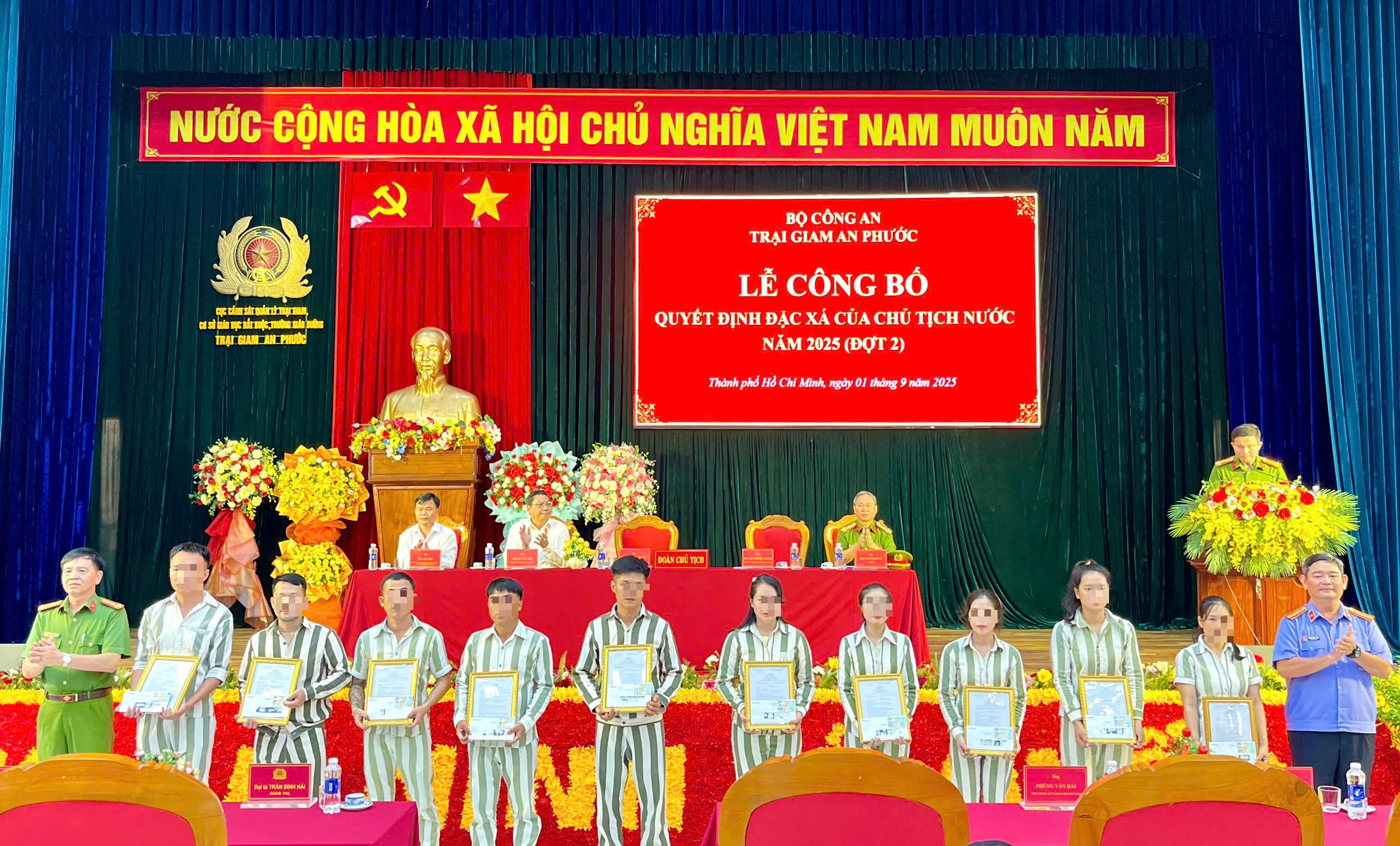 TP.HCM: 314 phạm nhân ở Trại giam An Phước được đặc xá- Ảnh 2. TP.HCM: 314 phạm nhân ở Trại giam An Phước được đặc xá- Ảnh 2.