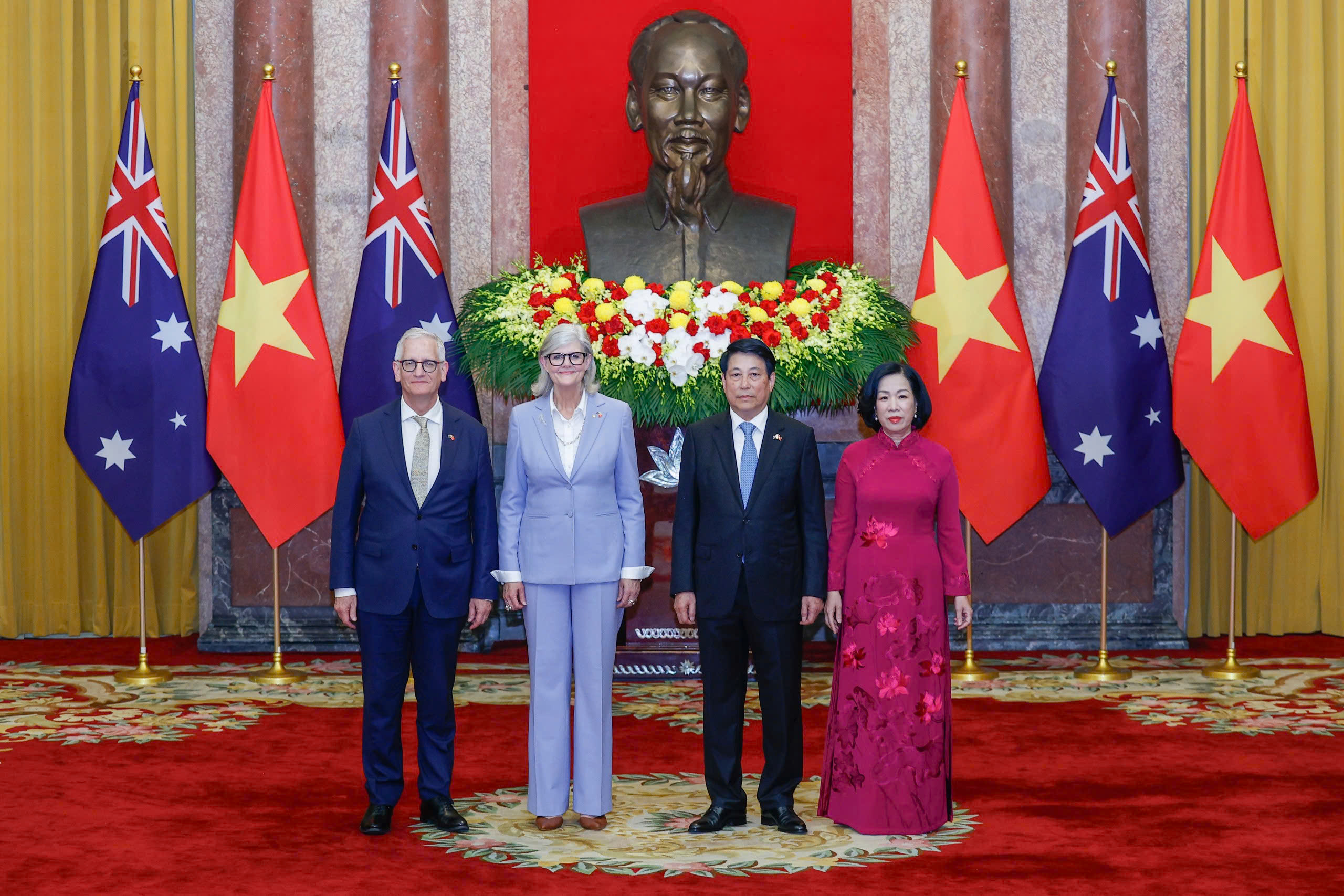 Chủ tịch nước Lương Cường chủ trì lễ đón Toàn quyền Úc Sam Mostyn- Ảnh 5.