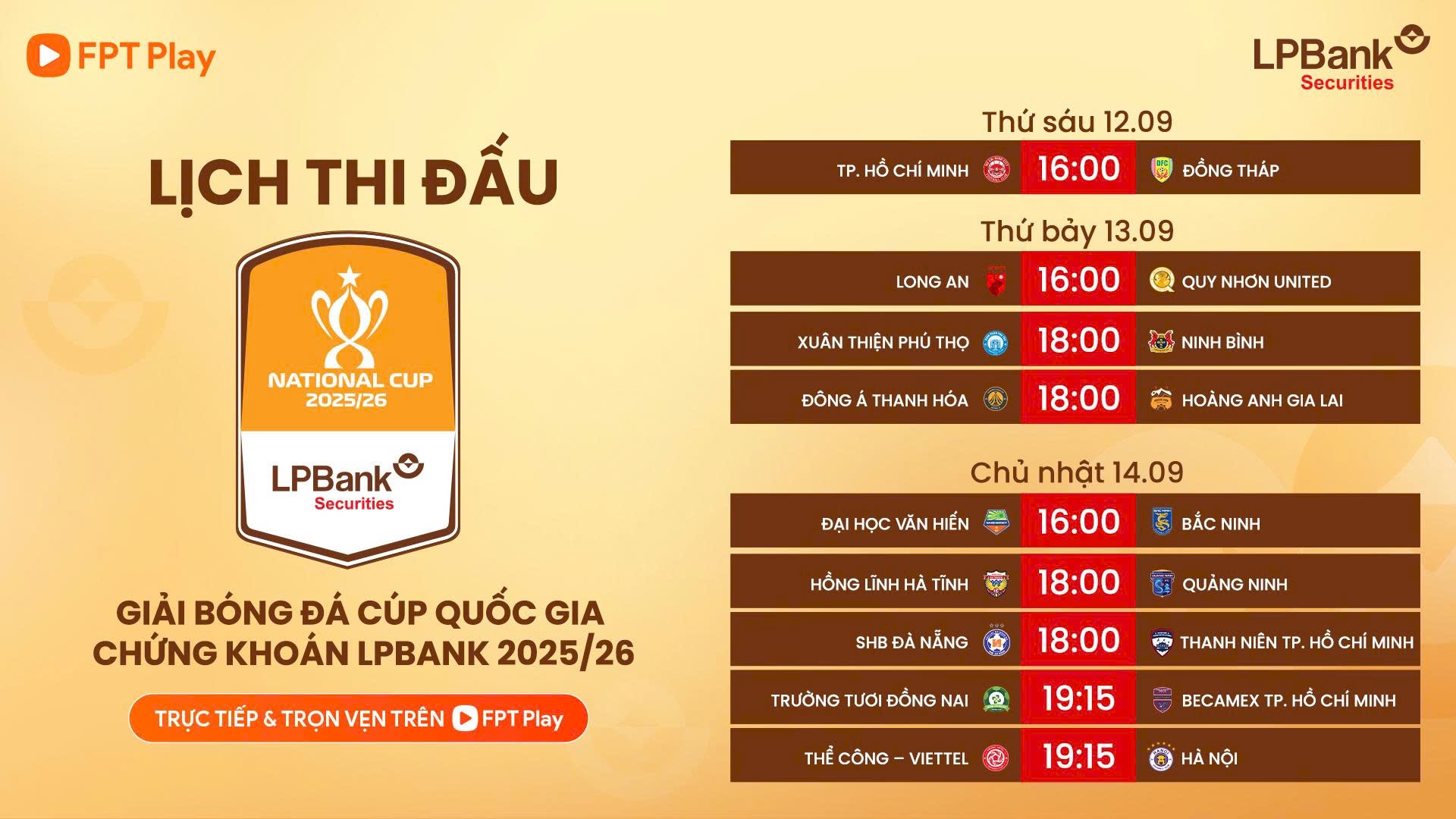 Lịch thi đấu Cúp quốc gia mới nhất: HAGL đấu trí Thanh Hóa, Ninh Bình thị uy sức mạnh?- Ảnh 1. Lịch thi đấu Cúp quốc gia mới nhất: HAGL đấu trí Thanh Hóa, Ninh Bình thị uy sức mạnh?- Ảnh 1.