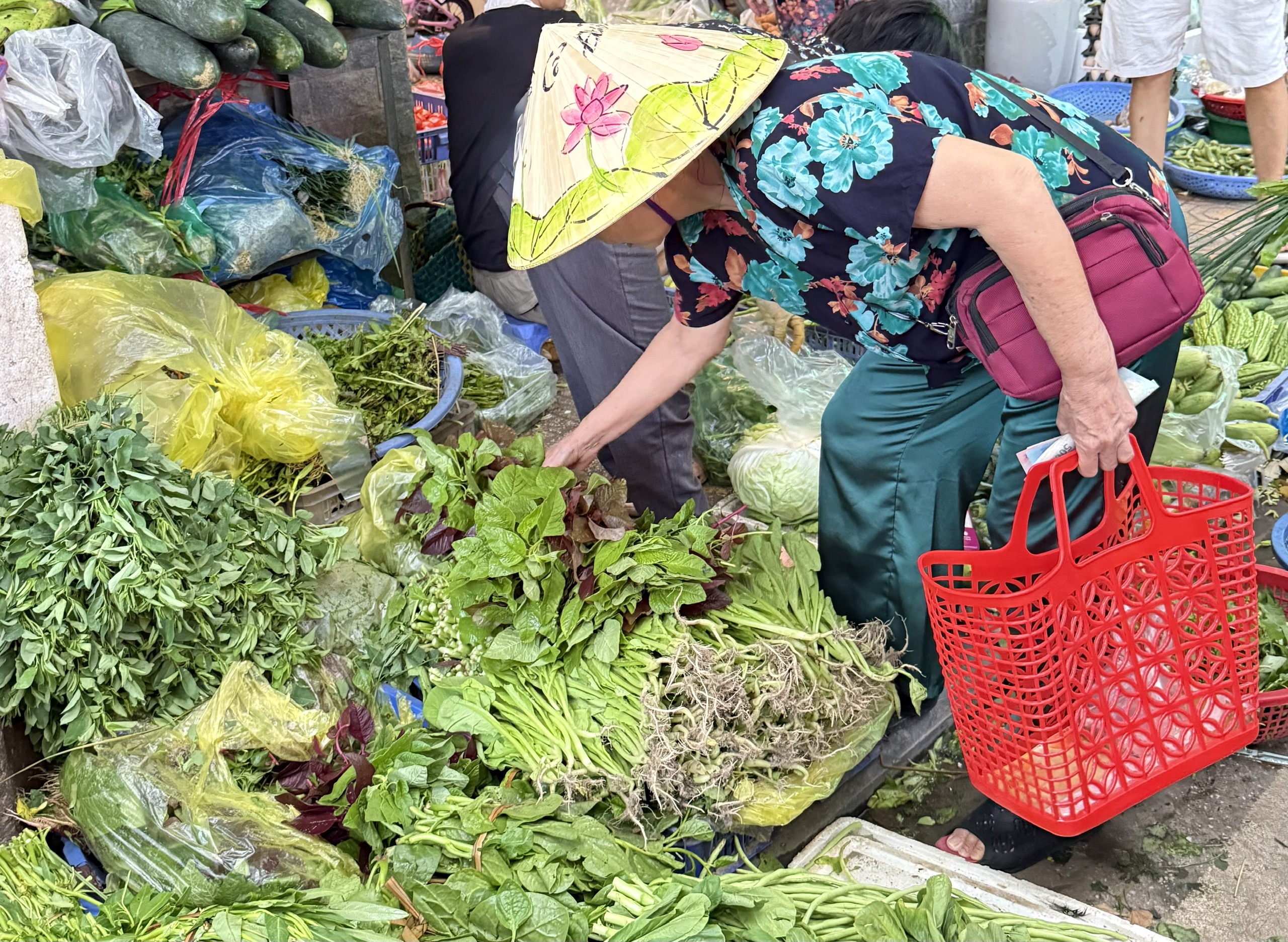 Giá rau xanh tăng 'chóng mặt' - Ảnh 1.