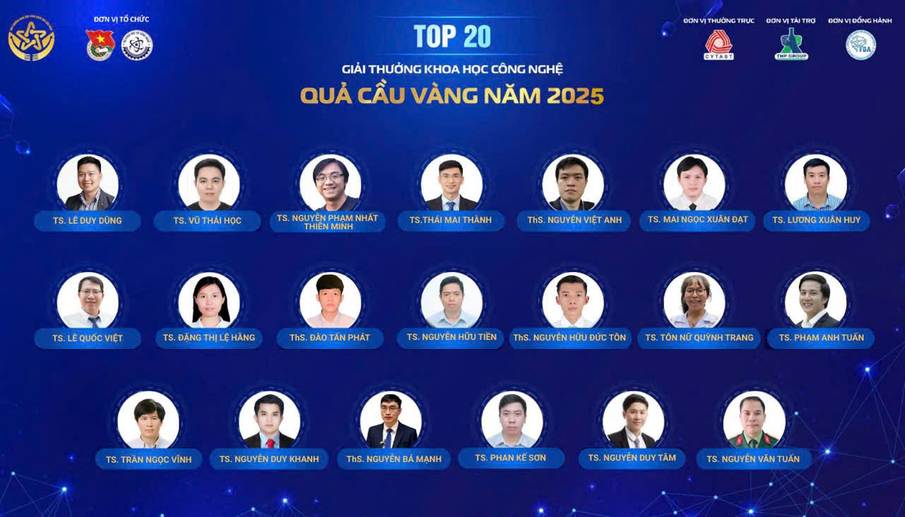 20 kiemelkedő fiatal tudós bejelentése a 2025-ös Golden Globe-díjra - 2. kép. Công bố 20 nhà khoa học trẻ xuất sắc Giải thưởng Quả cầu vàng 2025- Ảnh 2.