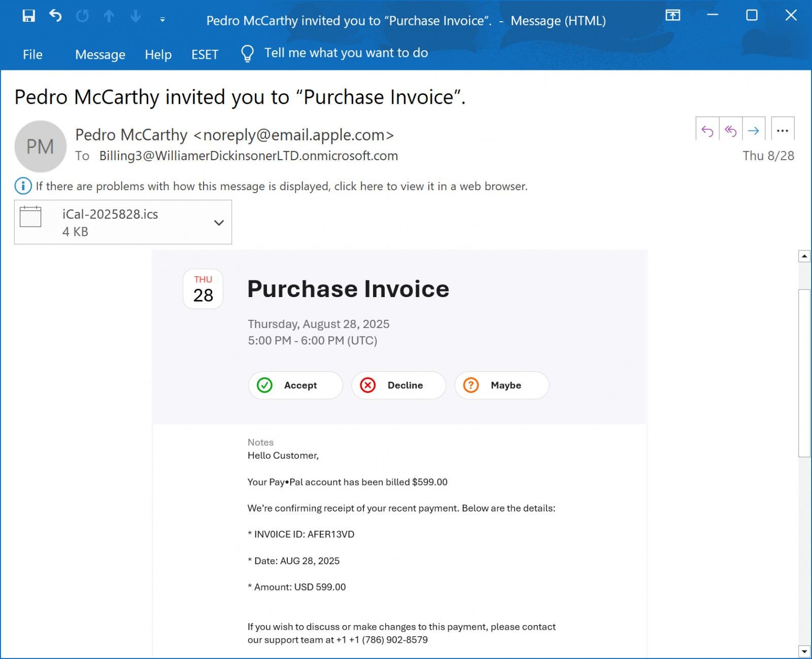 Tin tặc lợi dụng email Apple để lừa đảo người dùng qua iCloud Calendar - Ảnh 1.