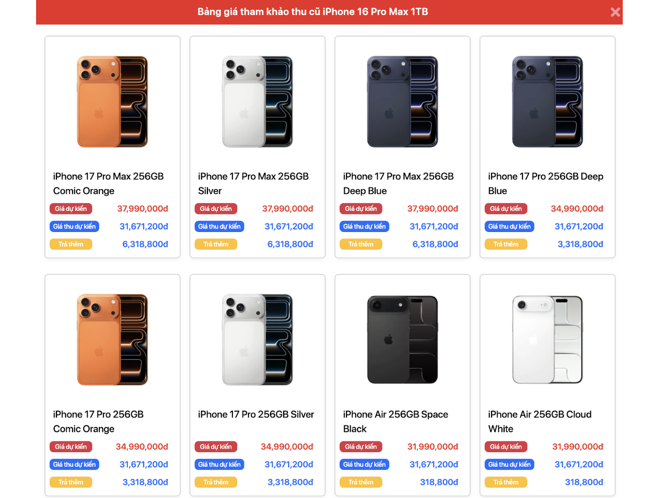 Các mẫu iPhone cũ lên đời iPhone 17 sẽ bù bao nhiêu? - Ảnh 1.