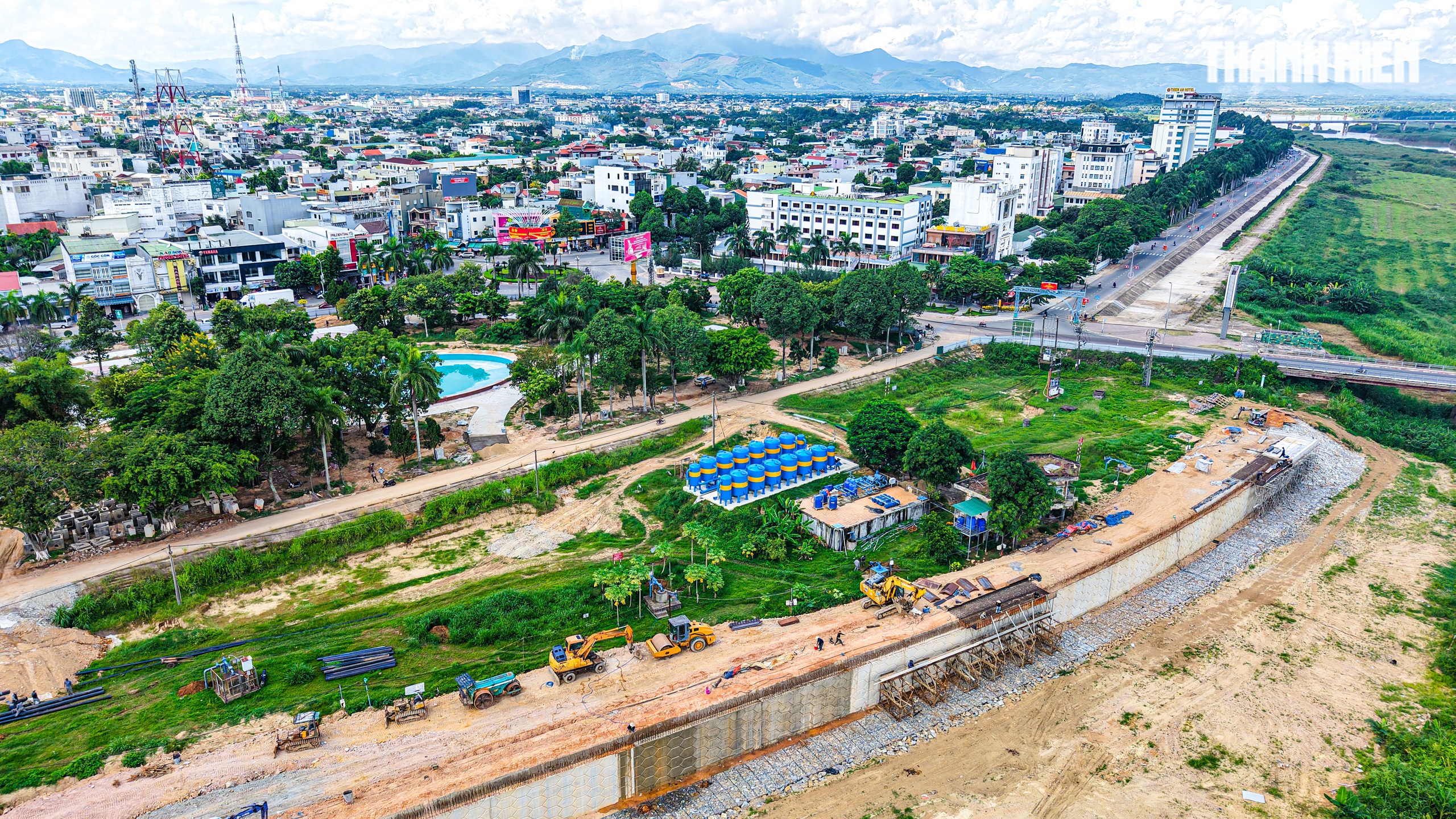 Cận cảnh dự án kè 380 tỉ đồng bên sông Trà Khúc ‘chạy nước rút’- Ảnh 5.