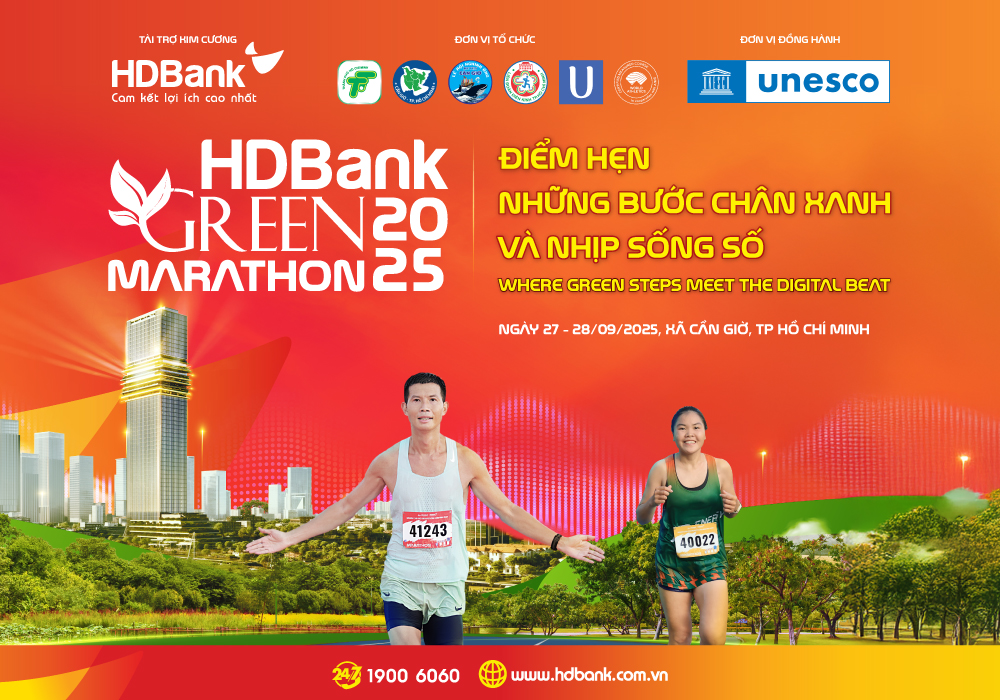 HDBank Green Marathon 2025 - Místo setkání zelených kroků a digitálního života - Foto 1. HDBank Green Marathon 2025 - Điểm hẹn của những bước chân xanh và nhịp sống số - Ảnh 1.