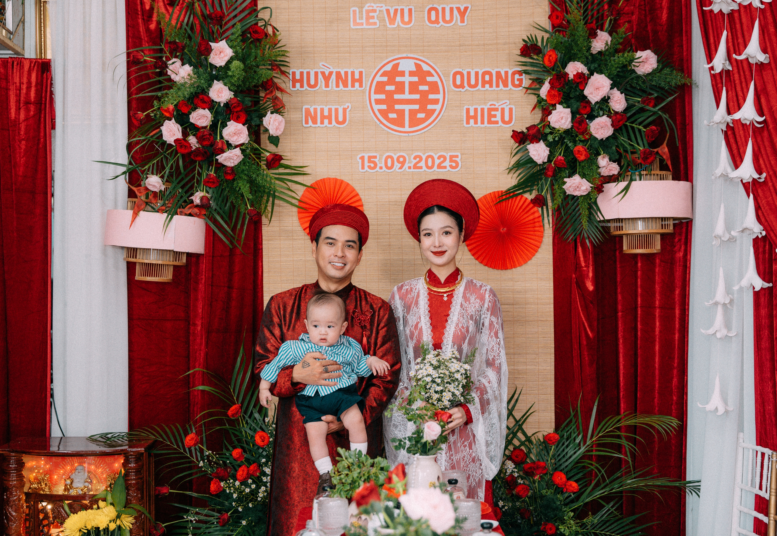 Lễ vu quy phong cách miệt vườn của Hồ Quang Hiếu và vợ người mẫu - Ảnh 4.
