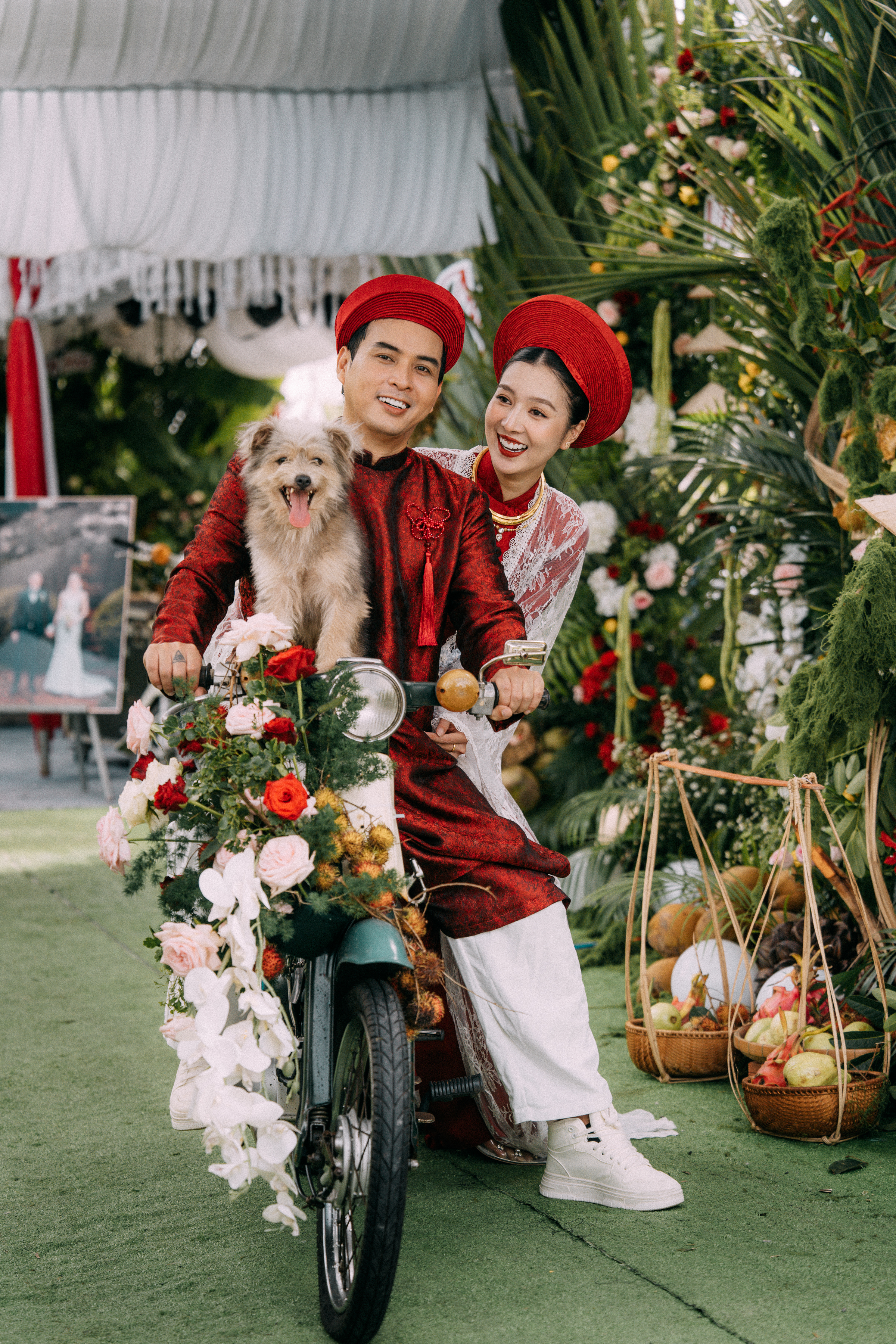 Lễ vu quy phong cách miệt vườn của Hồ Quang Hiếu và vợ người mẫu - Ảnh 8.
